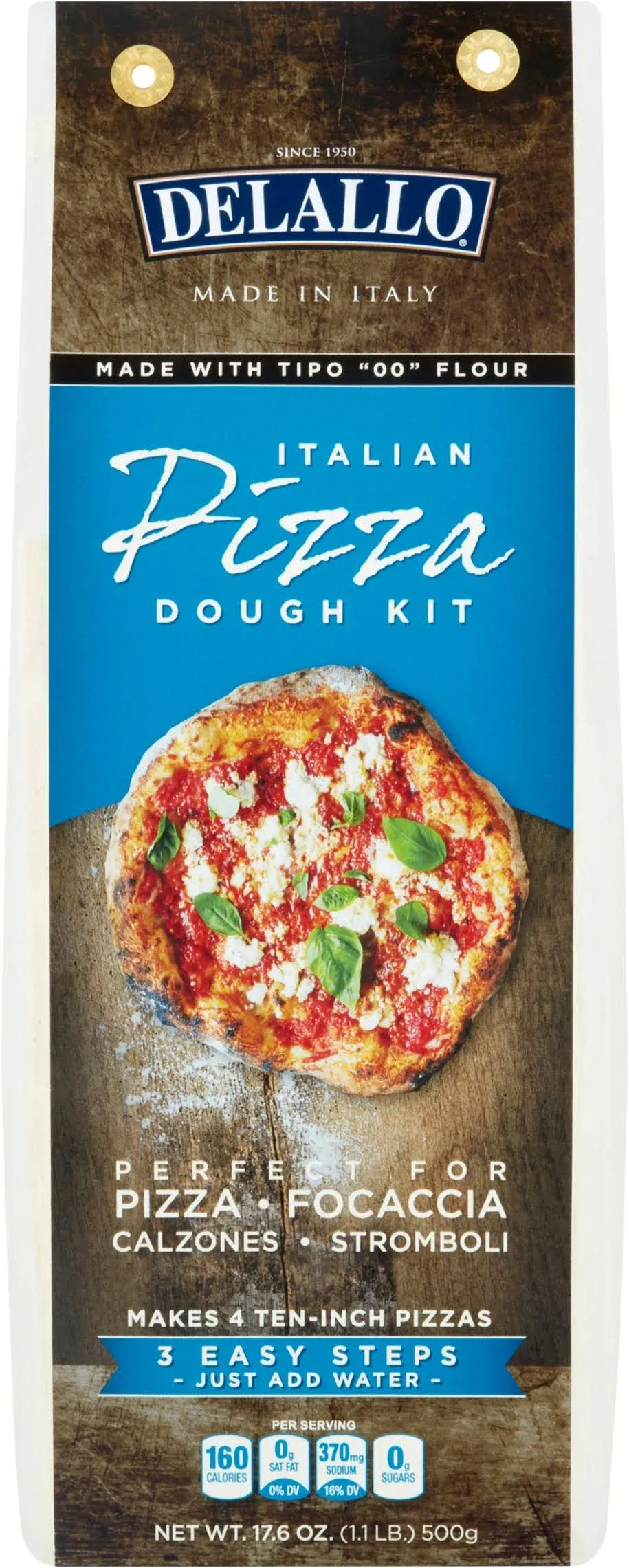 DeLallo Dough Kit, Italian Pizza - 17.6 oz