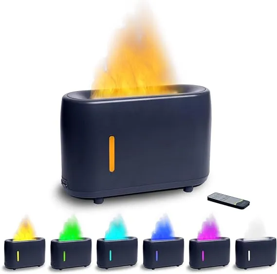 Flame Diffuser Humidifier 7 Flame Colors, Essential Oil Aroma Diffuser with ...