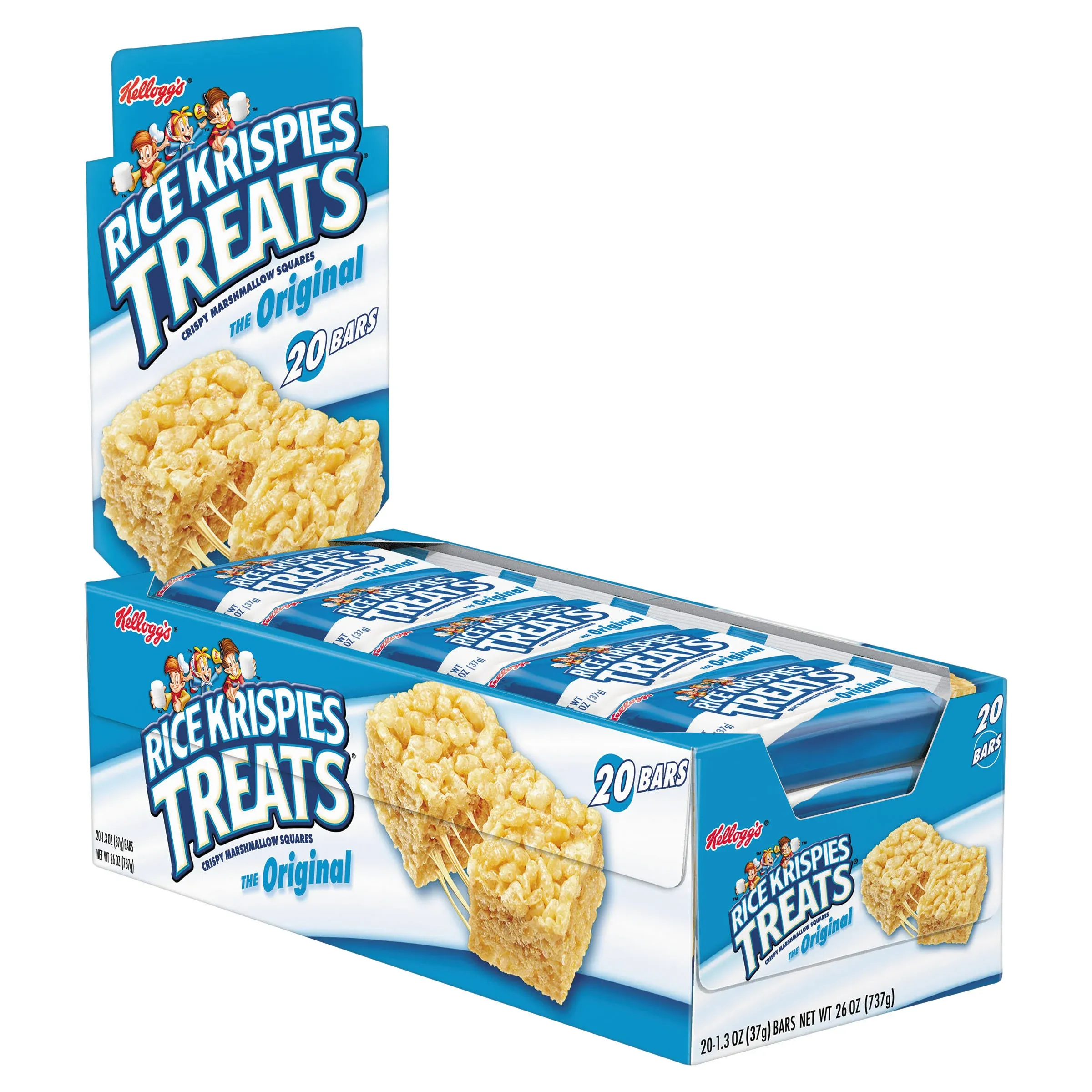 Rice Krispies Treats, Original Marshmallow, 1.3 oz Snack Pack, 20-Box