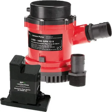 Johnson Pump 1600GPH Auto Bilge Pump w/Mag Switch - 12V 01604-00