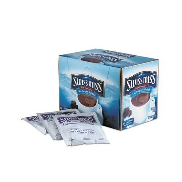 Swiss Miss No Sugar Added Hot Chocolate Mix - 24 pack, 0.55 oz each