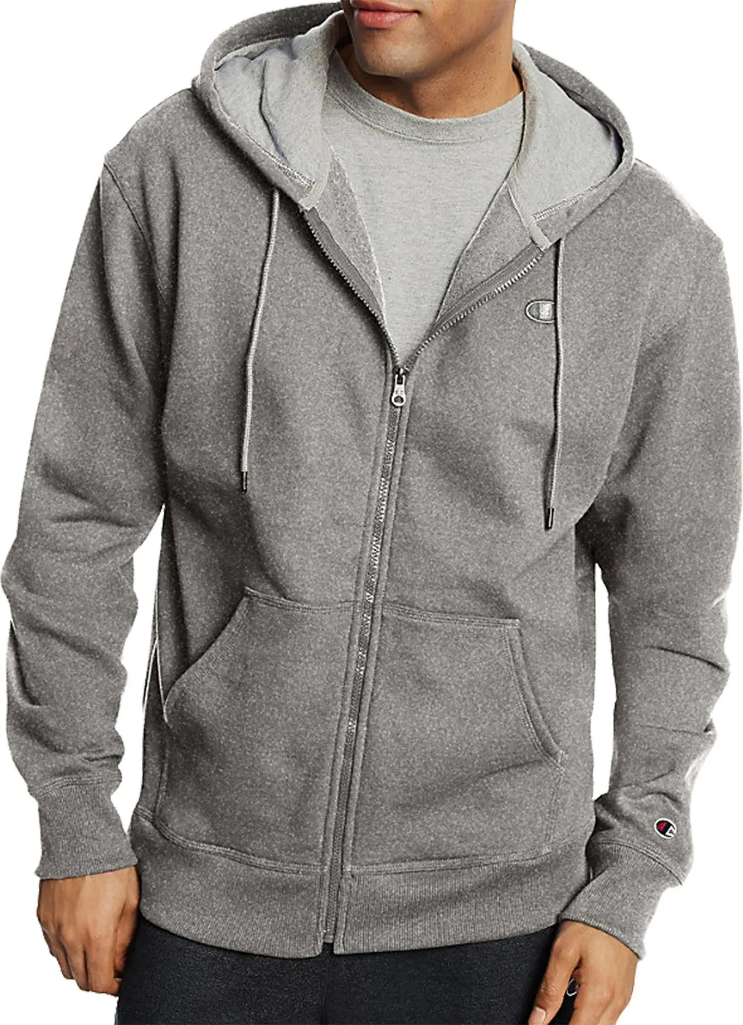 Champion Men's Powerblend Fleece Full-Zip Hoodie