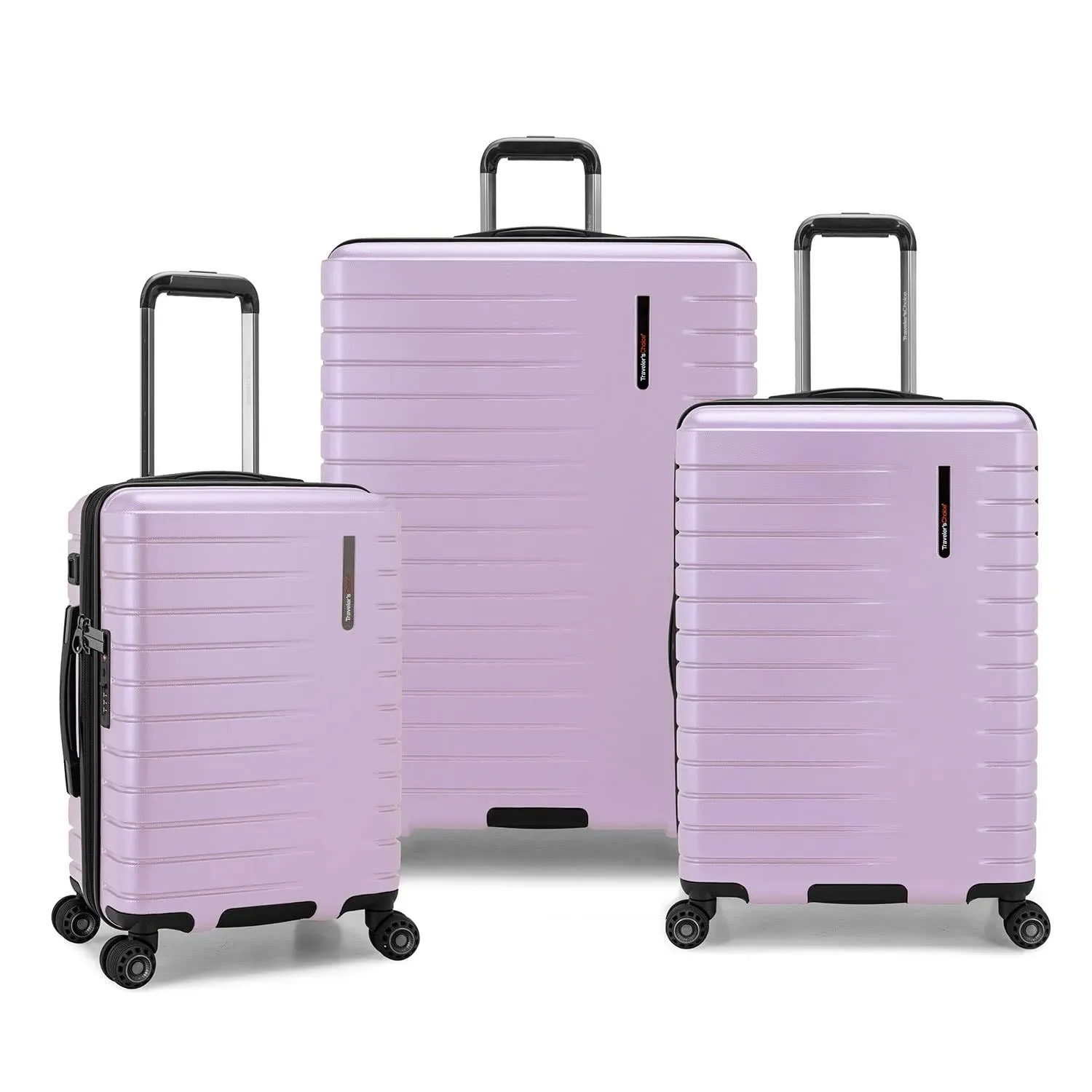 Traveler's Choice Archer Polycarbonate Hardside Spinner Luggage Set, Tie Down ...