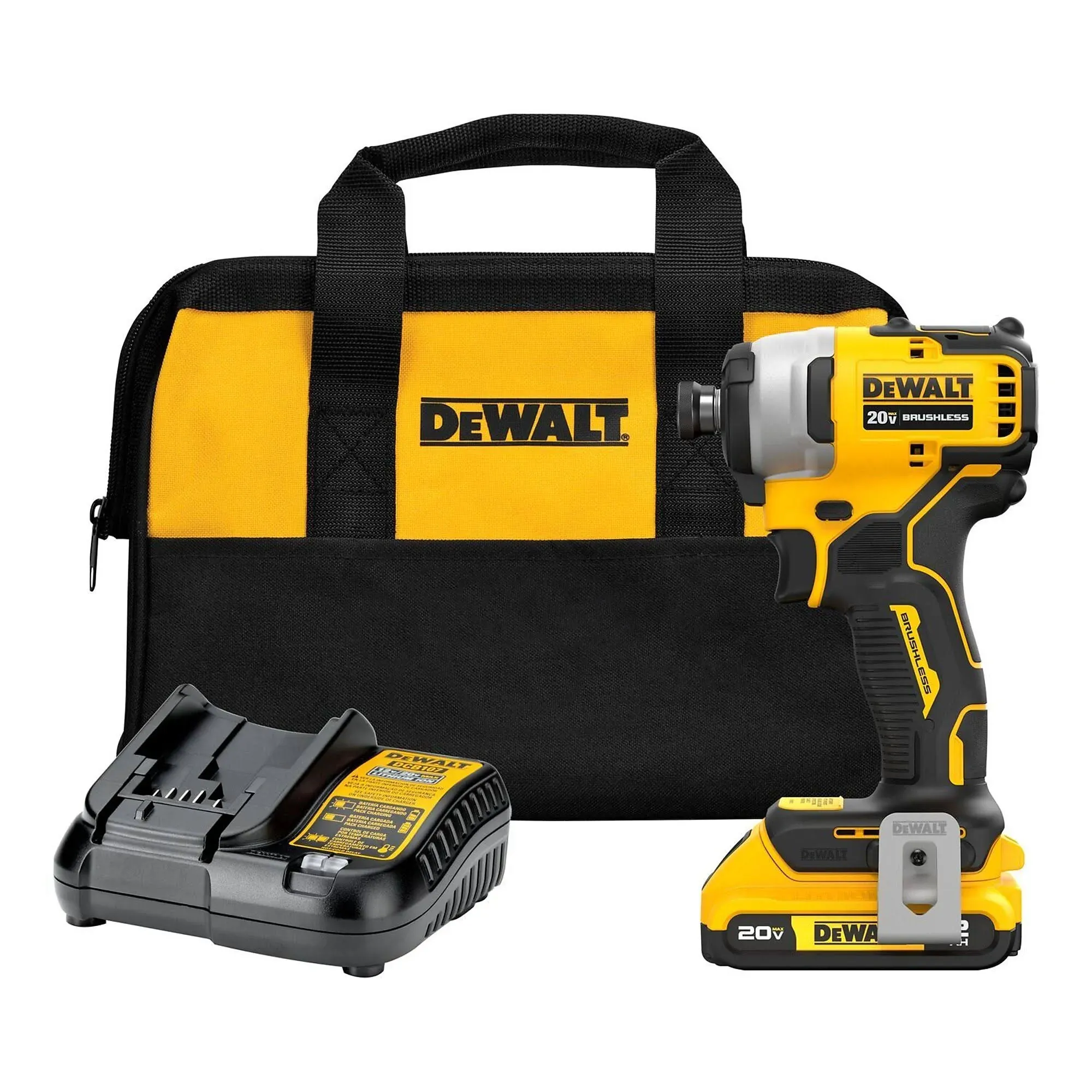 DEWALT 20V MAX* ATOMIC™ 1/4" Compact Impact Driver Kit