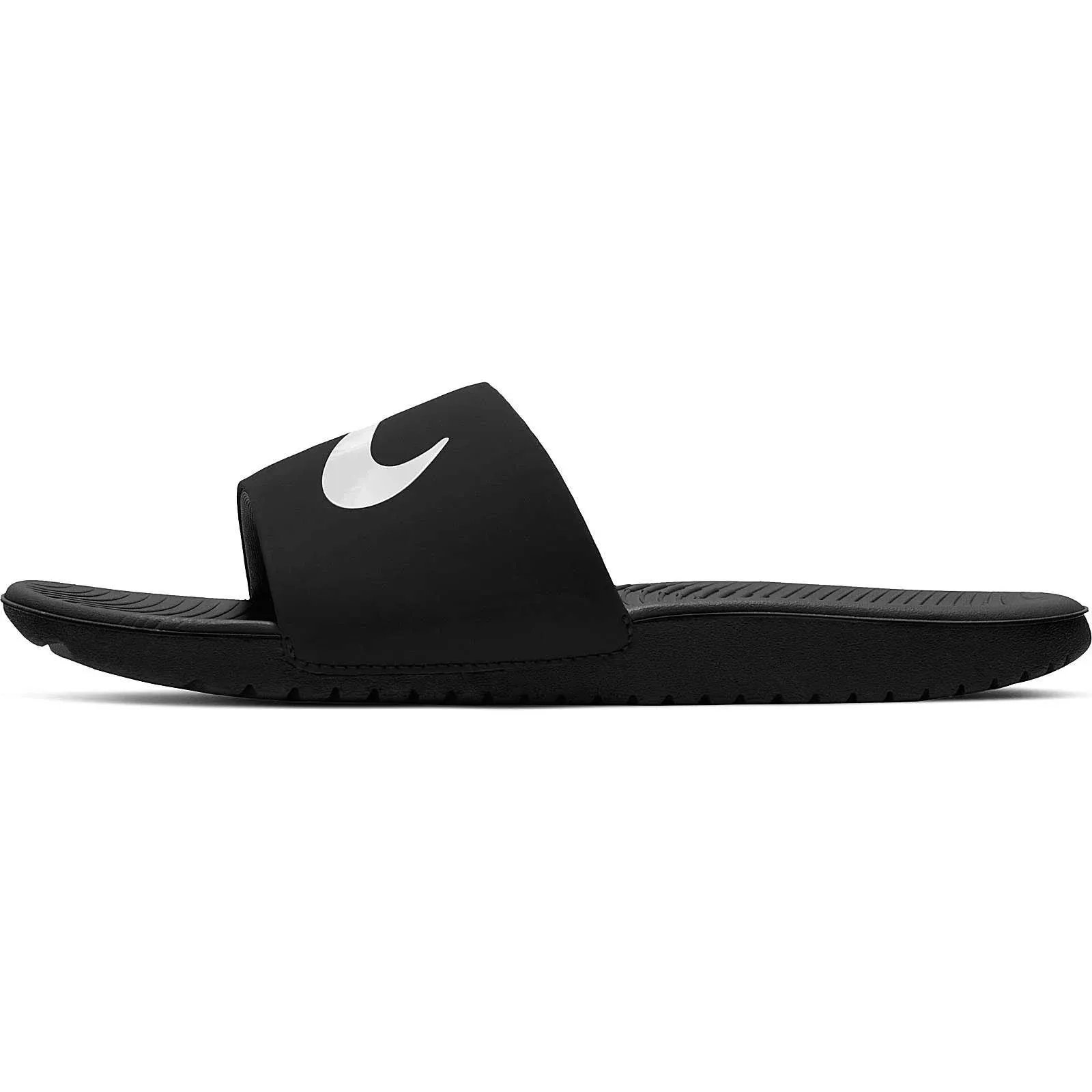 Nike Kids' Kawa Slides, Black/White