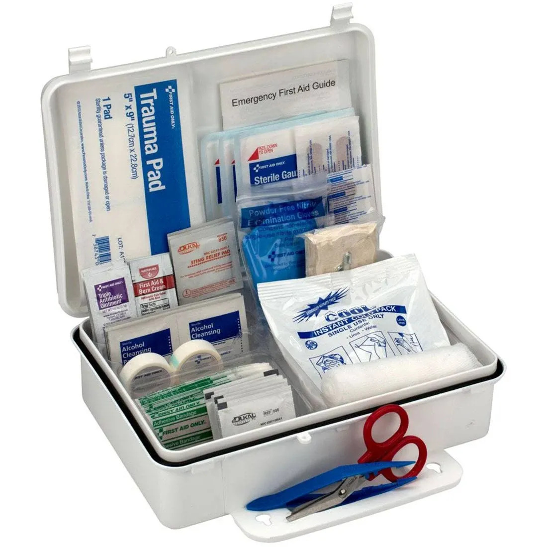 ANSI #25 Weatherproof Plastic First Aid Kit, 25 Person