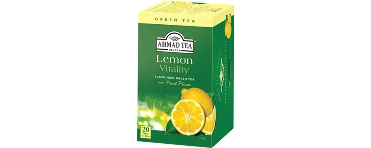 Ahmad Tea Lemon Vitality Green Tea (Pack of 3)