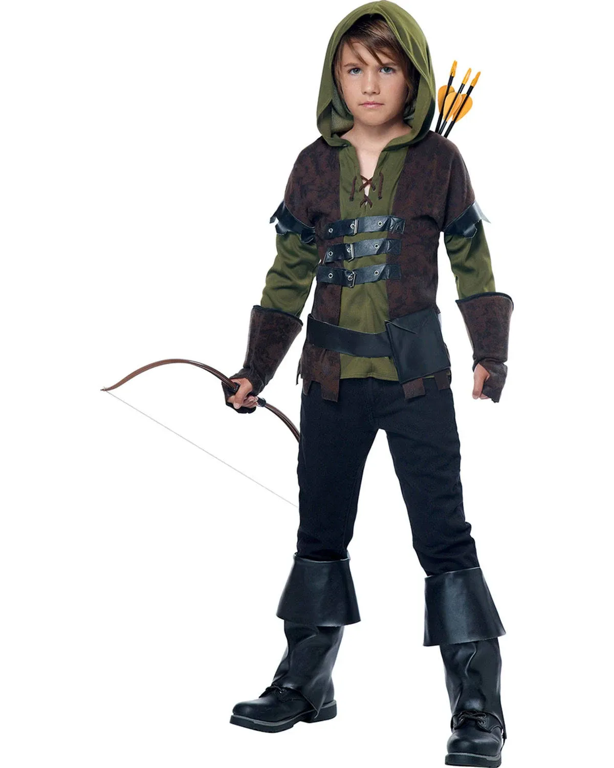 California Costumes Robin Hood Boy's Costume, Green/Brown, M