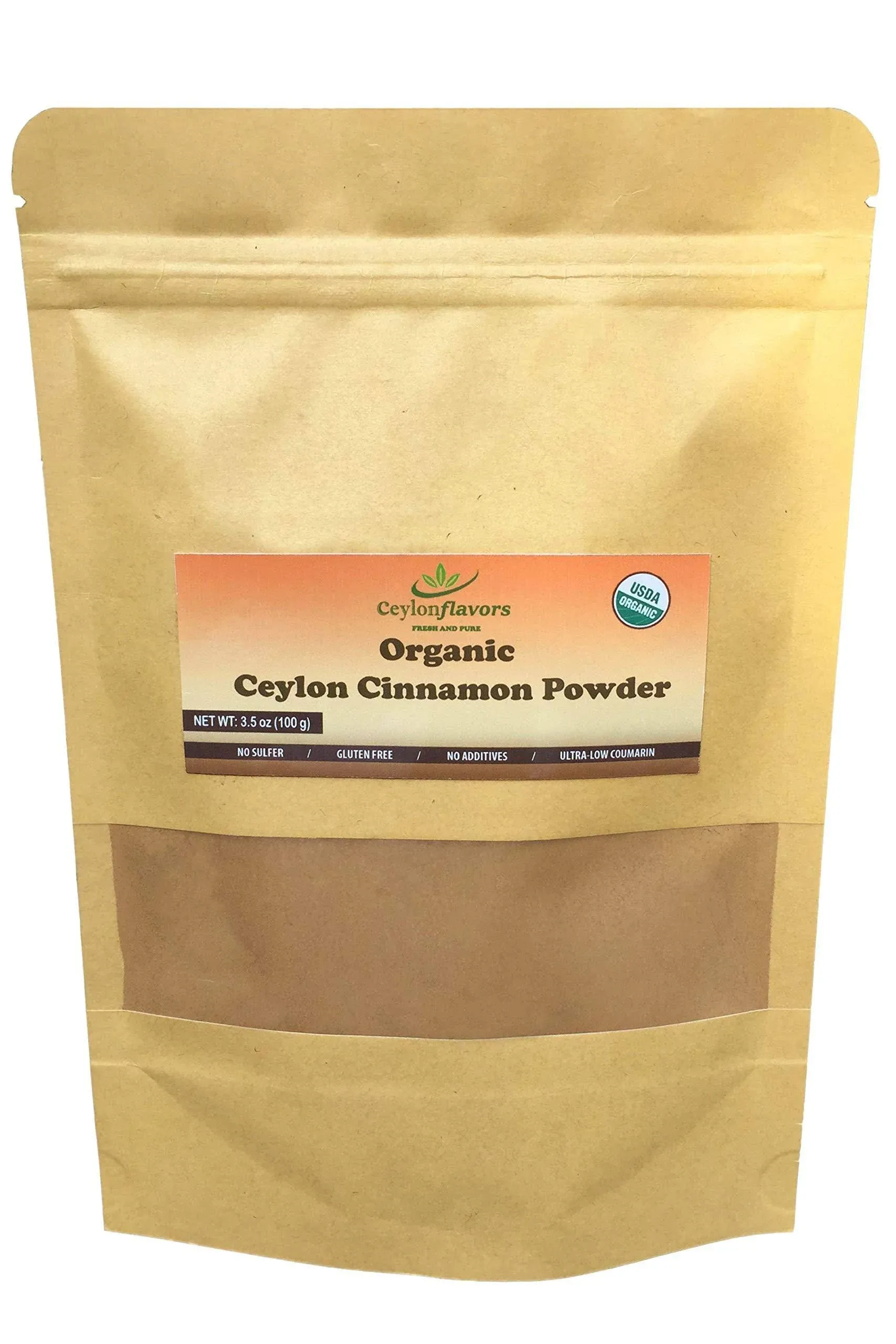 Ceylon Flavors Organic Ceylon Cinnamon Powder Premium