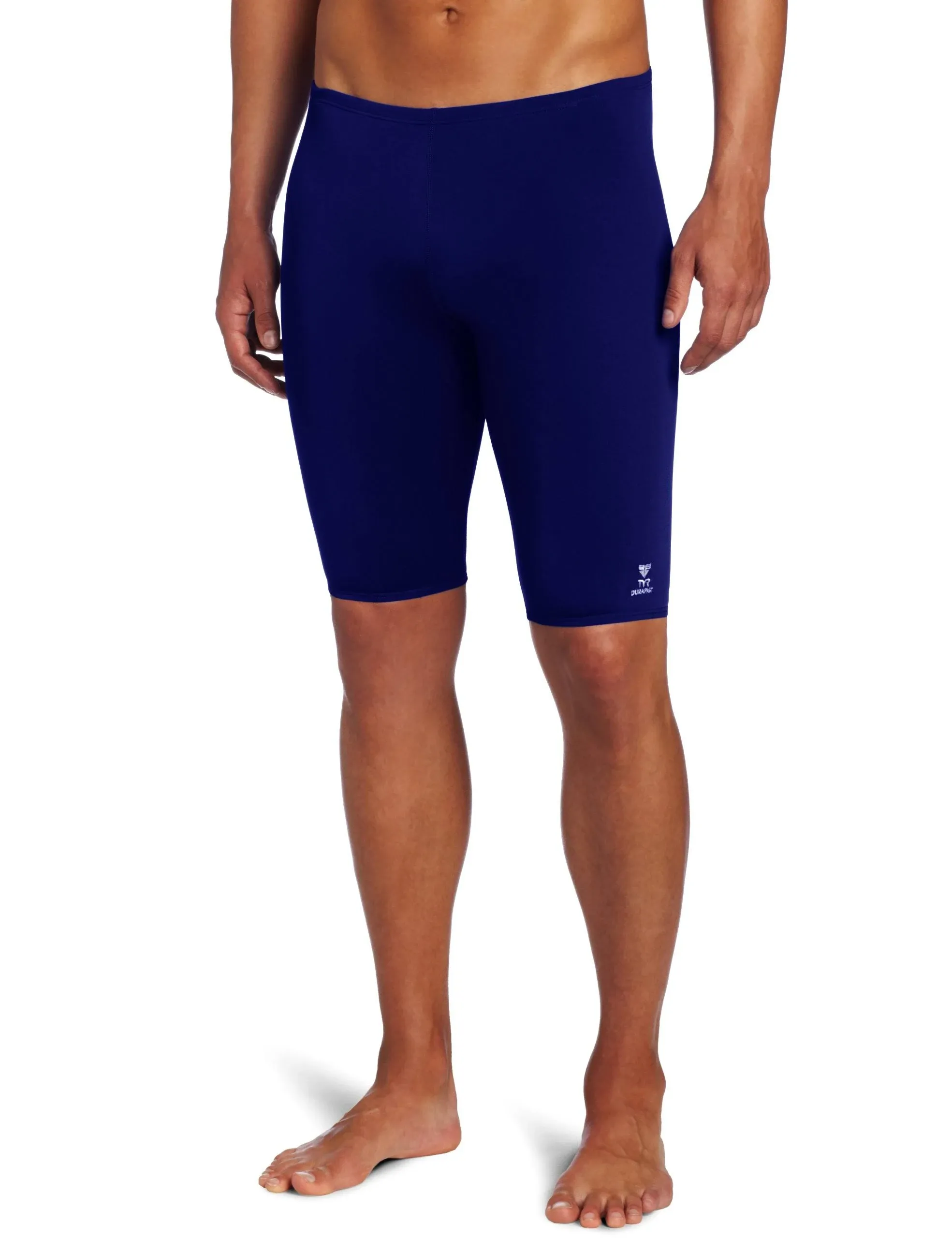 TYR Men's Durafast Solid Jammer 38 Navy