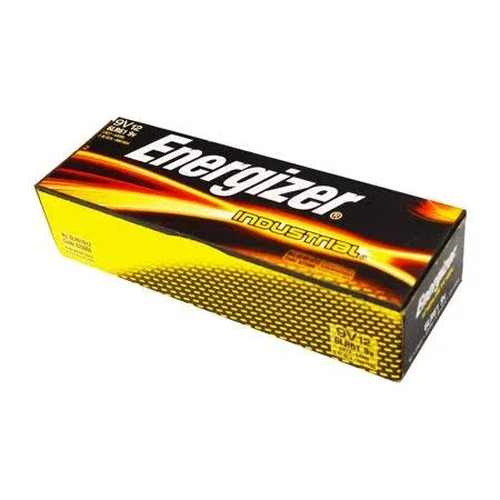 Energizer Battery EN22 Industrial 9 Volt Alkaline Pack of 12