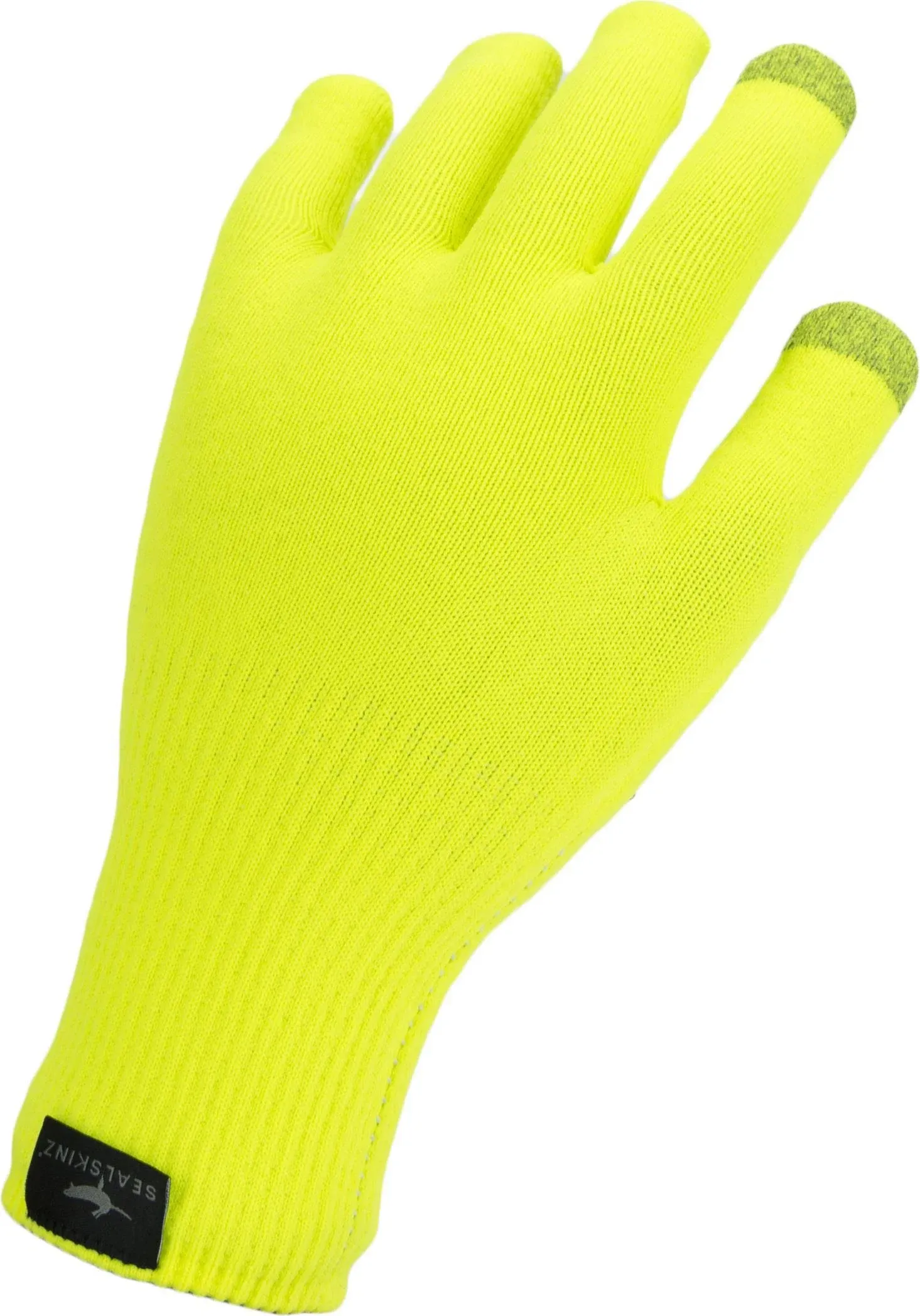 Sealskinz Waterproof All Weather Ultra Grip Knitted Glove (S / Neon Yellow)