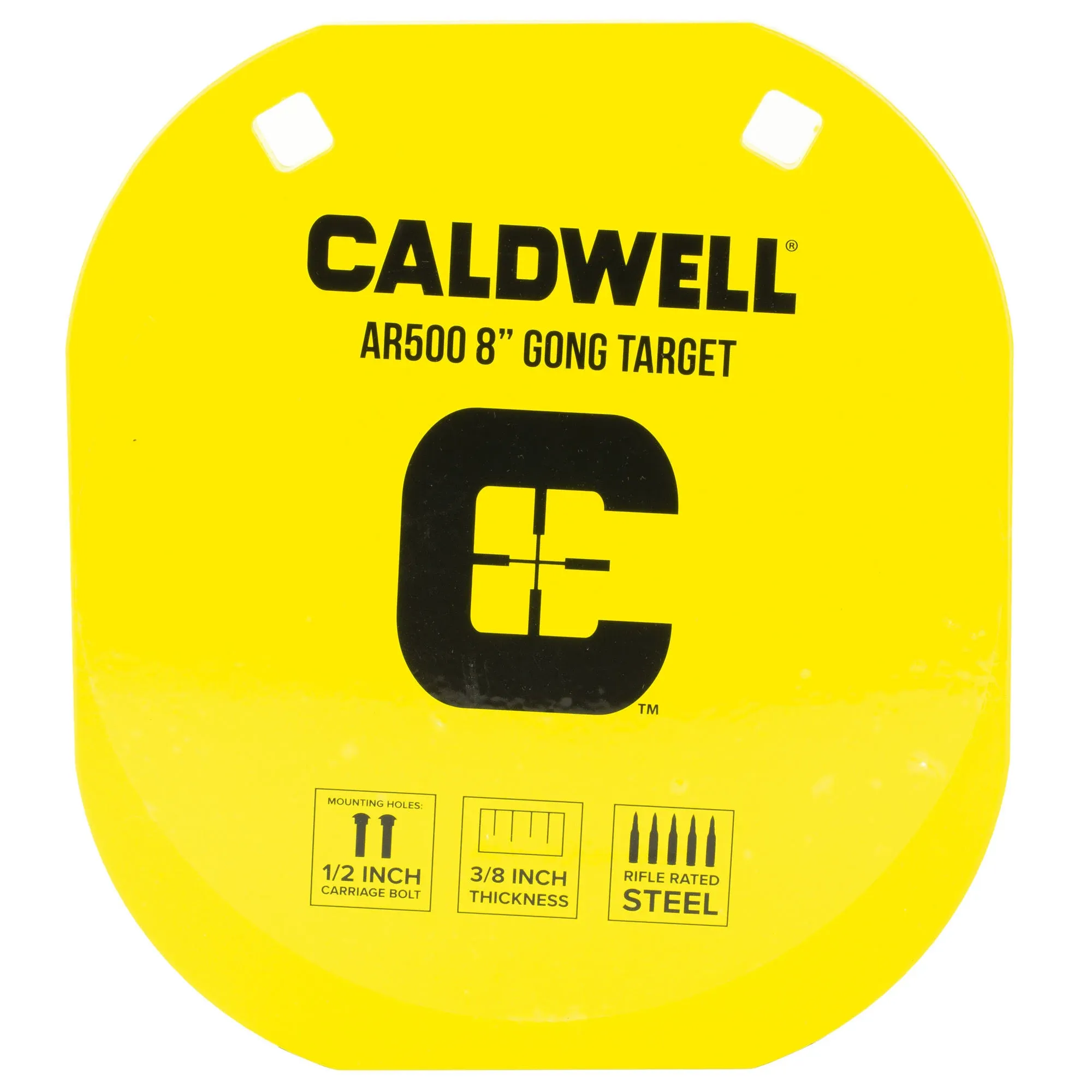 Caldwell AR500 8" Yellow Target