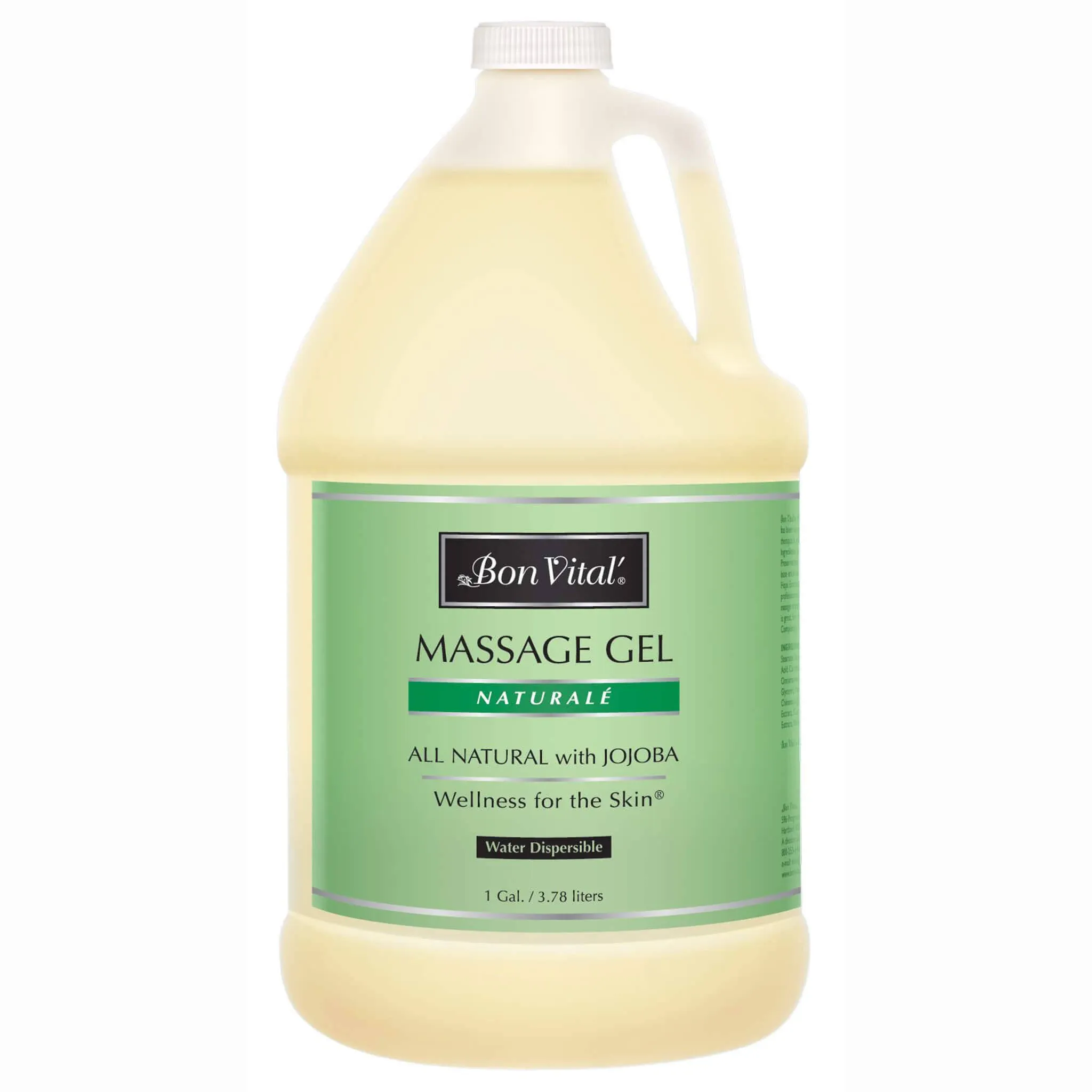 Bon Vital' Naturale Massage Gel Made with Natural Ingredients for Earth-Friendly & Relaxing Massage Hypoallergenic Massage Gel for Sensitive Skin