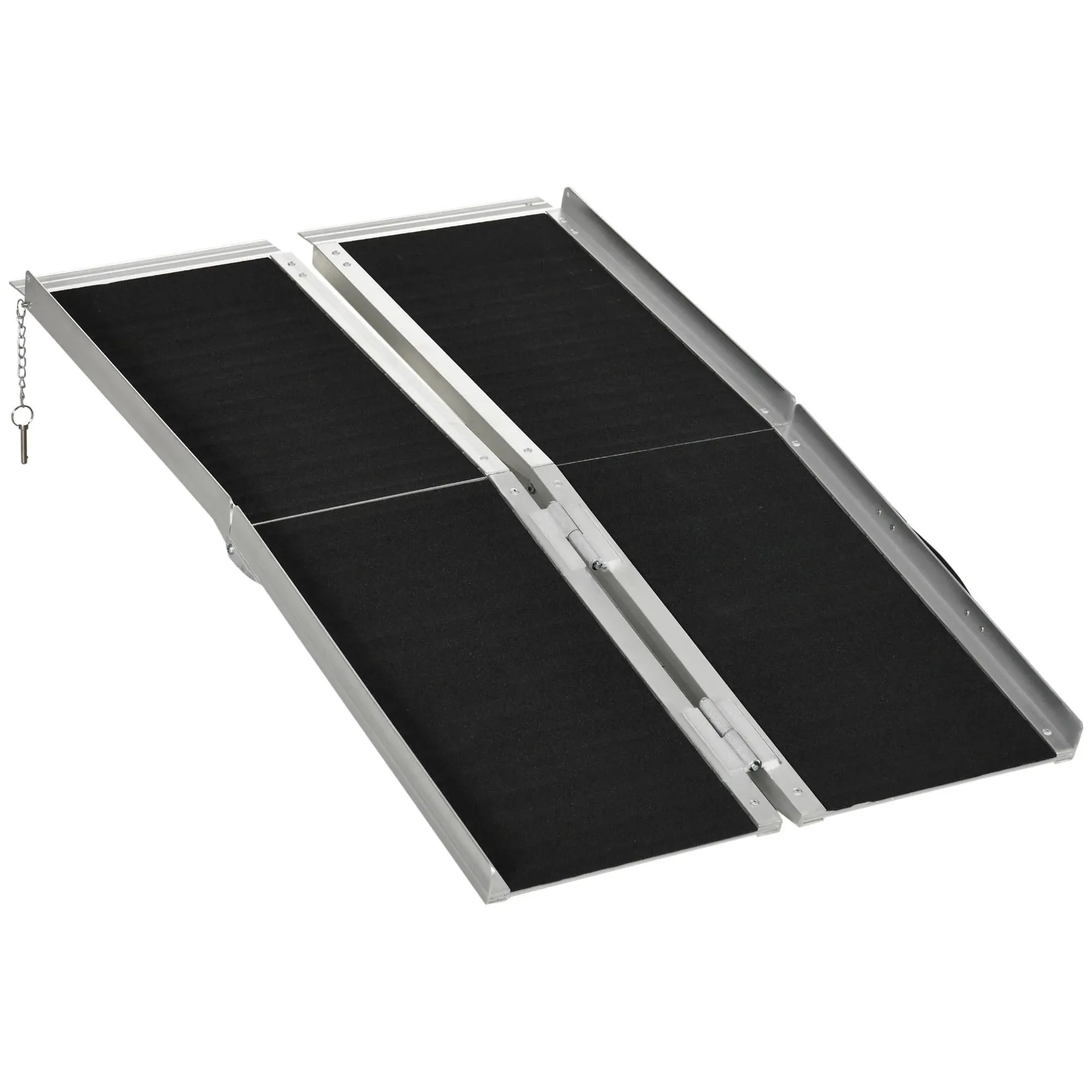 212 Main Homcom Aluminum Portable Wheelchair Ramp