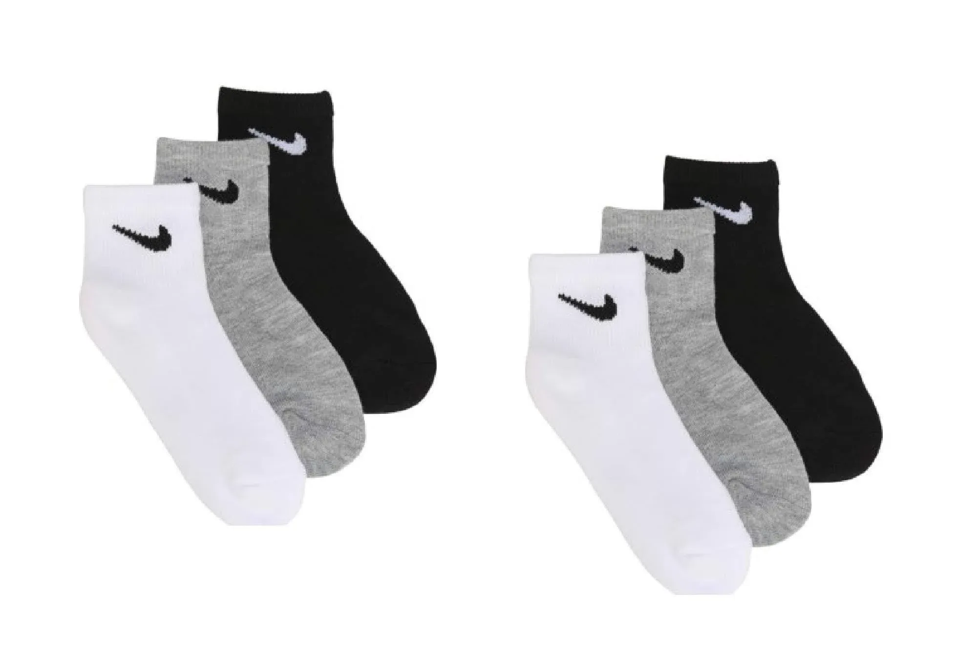 Nike Boys Mesh Cushion Ankle Socks - 6 Pack, 5-7