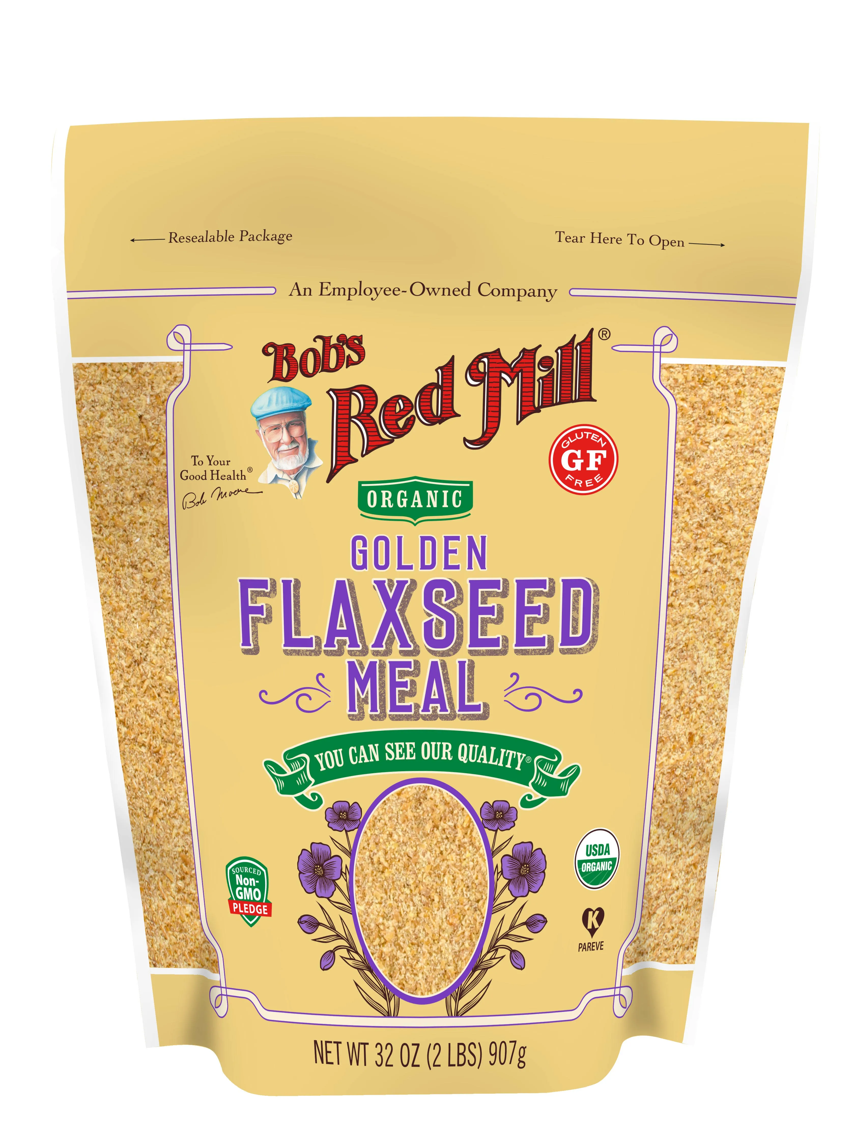 Bob's Red Mill - Organic Flaxseed Meal - Golden - Case of 4 - 32 oz