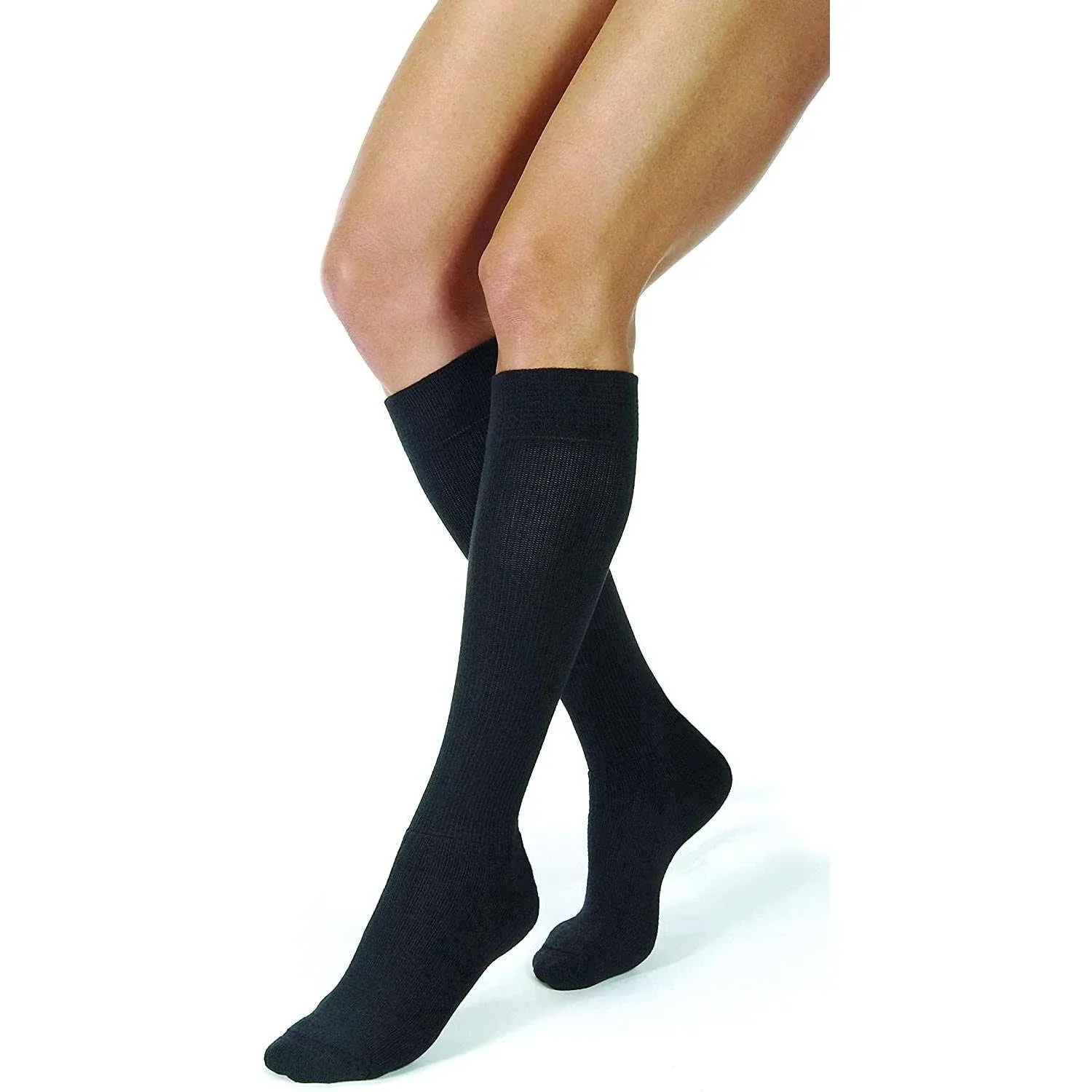 Jobst Activewear Knee High Compression Socks - 15-20 mmHg Black - Small