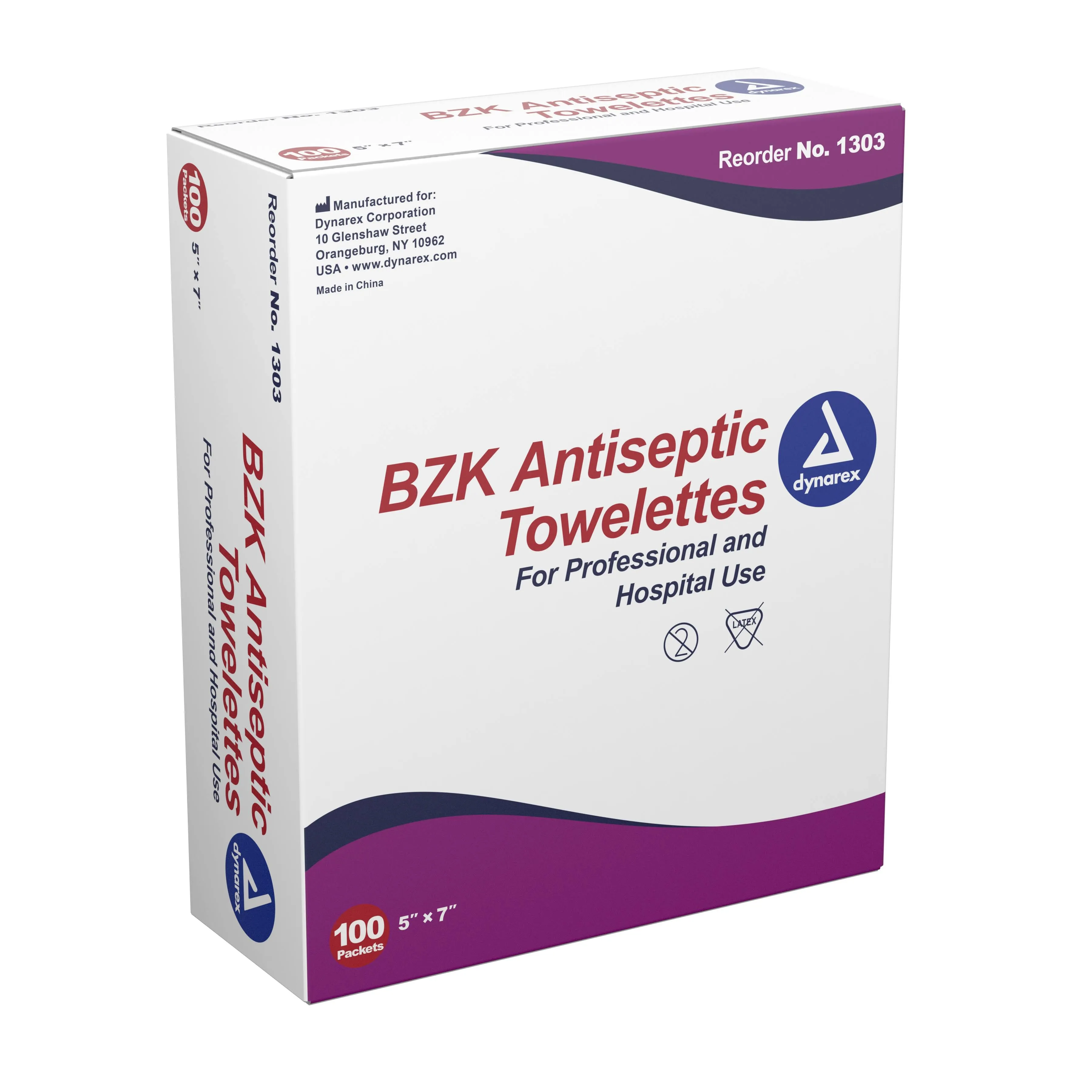 Dynarex BZK Antiseptic Towelettes