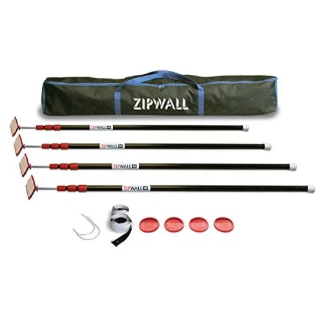 Good ZipWall zippole 10' Spring-Loaded Dust Barrier Poles