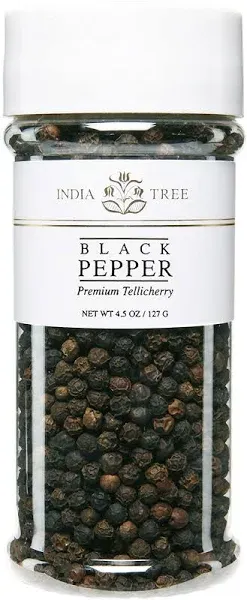 India Tree, Tellicherry Peppercorns, 4.5 Ounce