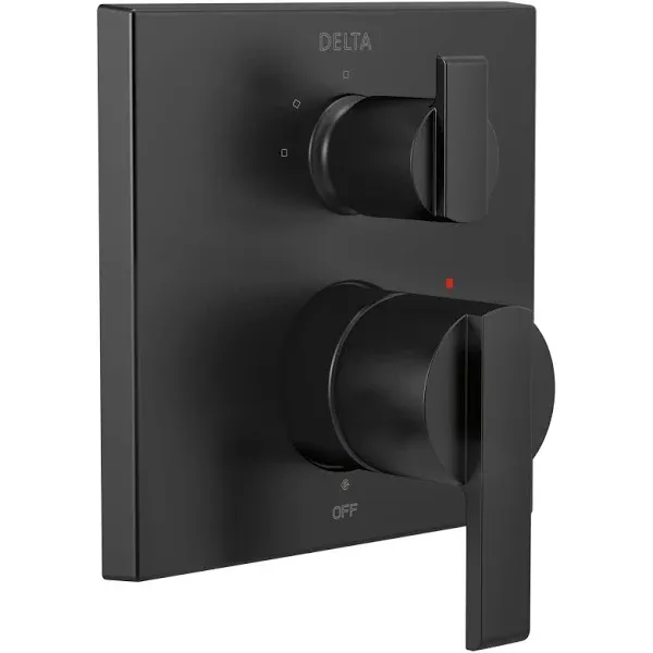 Delta Ara: Angular Modern Monitor 14 Series Valve Trim with 3-Setting Integrated ...