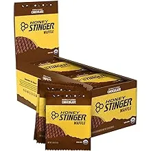 Honey Stinger Gofre orgánico de chocolate | Stroopwafel energético para ejercicio, resistencia y rendimiento | Nutrición deportiva para el hogar, el gimnasio y más | Caja de 16 gofres, 16.96 oz