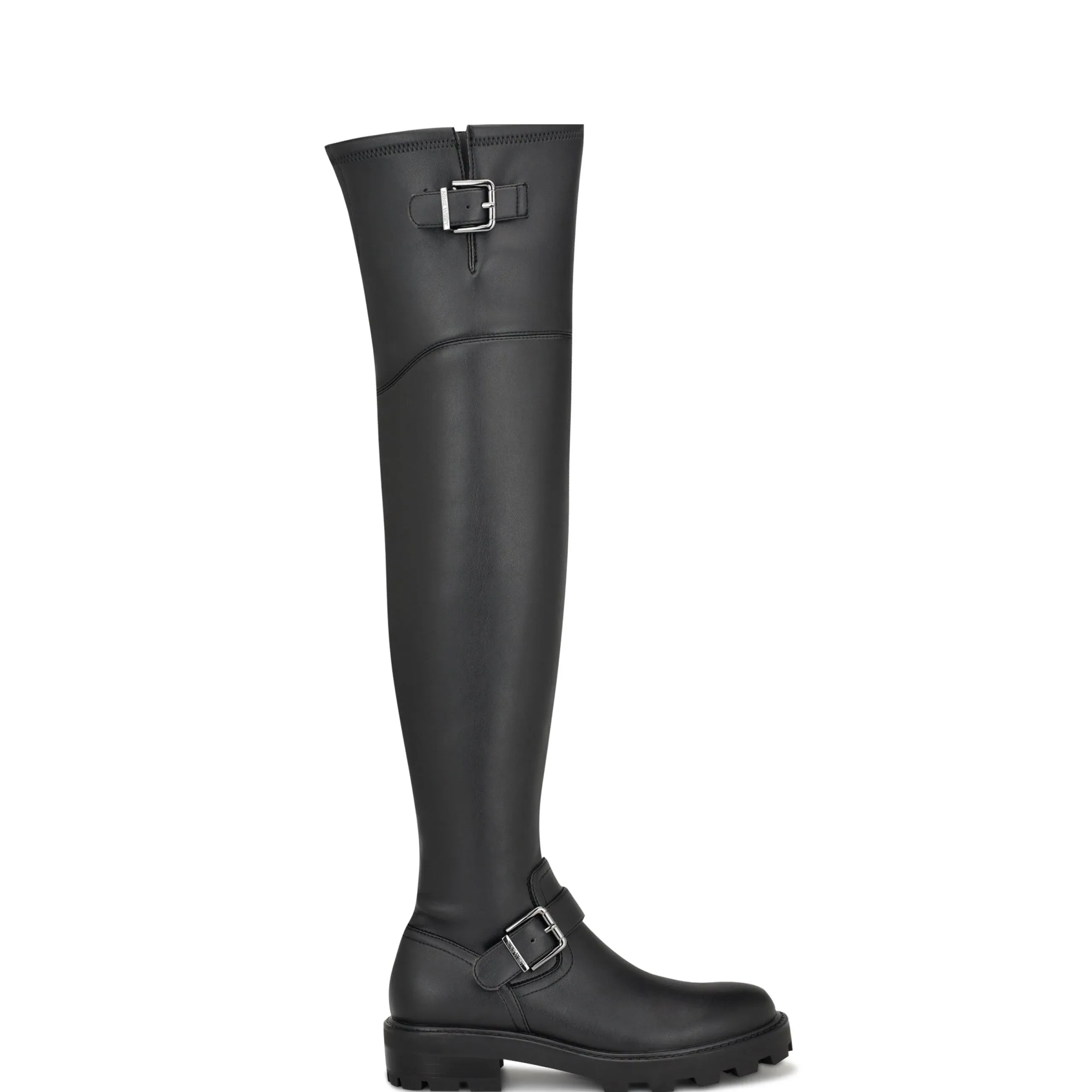 Nine West Women's Nans Lug Sole Over The Knee Boots