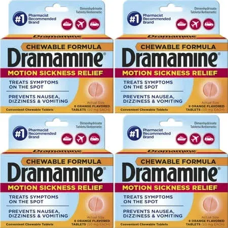 Dramamine Motion Sickness Relief Chewable Tablets