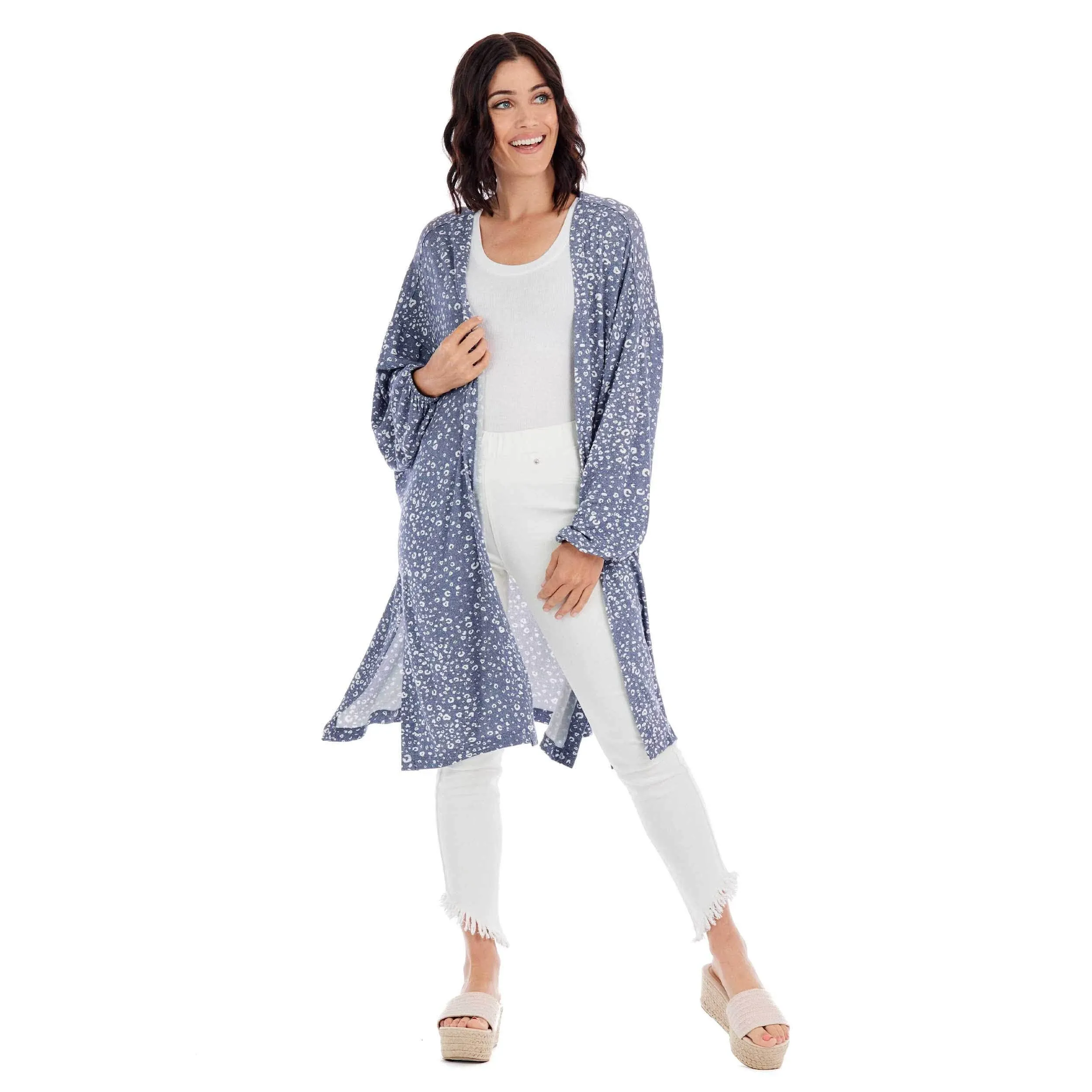 Mud Pie Womens Tallulah Cardigan, Navy, One Size