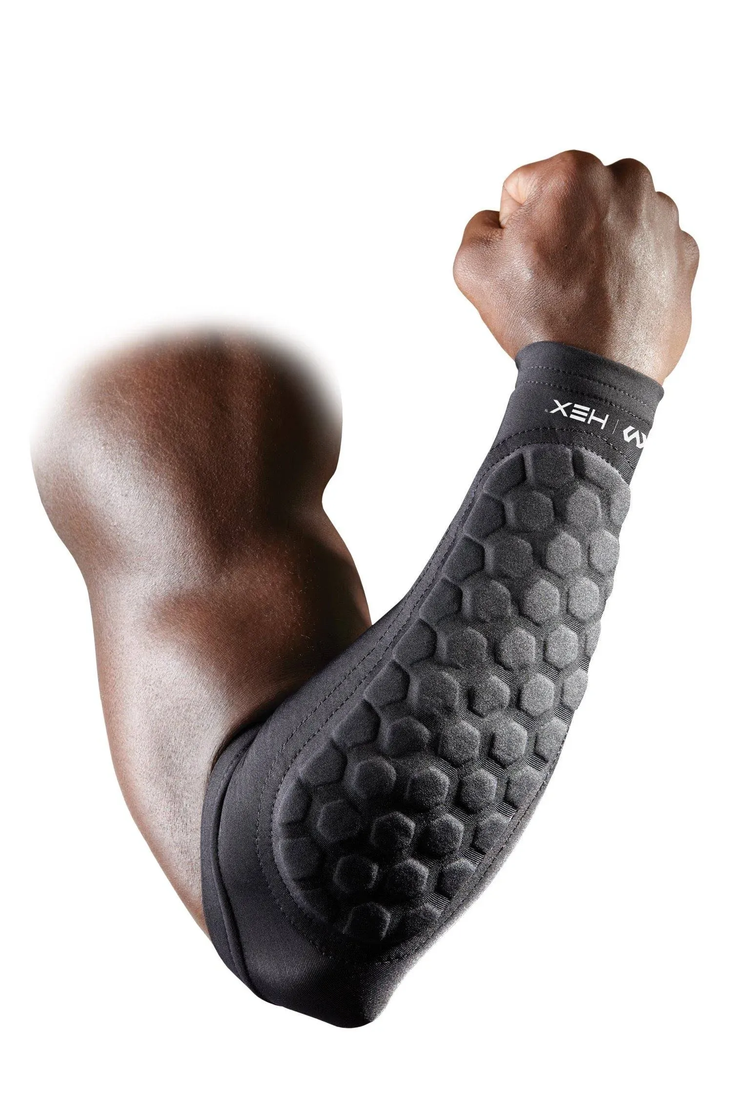 Mcdavid Hex Padded Forearm Compression Sleeve for Football & Contact Sports, Moisture Wicking to Keep You Dry & Cool, Includes 2 Sleeves