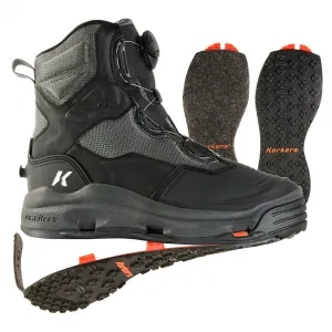 Korkers Darkhorse Wading Boots - 9 - Felt/Kling-On