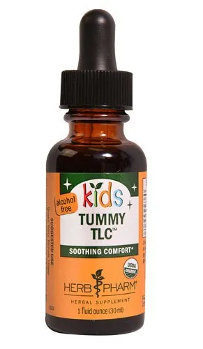 Herb Pharm Kids Certified-Organic Alcohol-Free Tummy TLC Liquid Herbal Formula, 1 Ounce (FKTUM01)