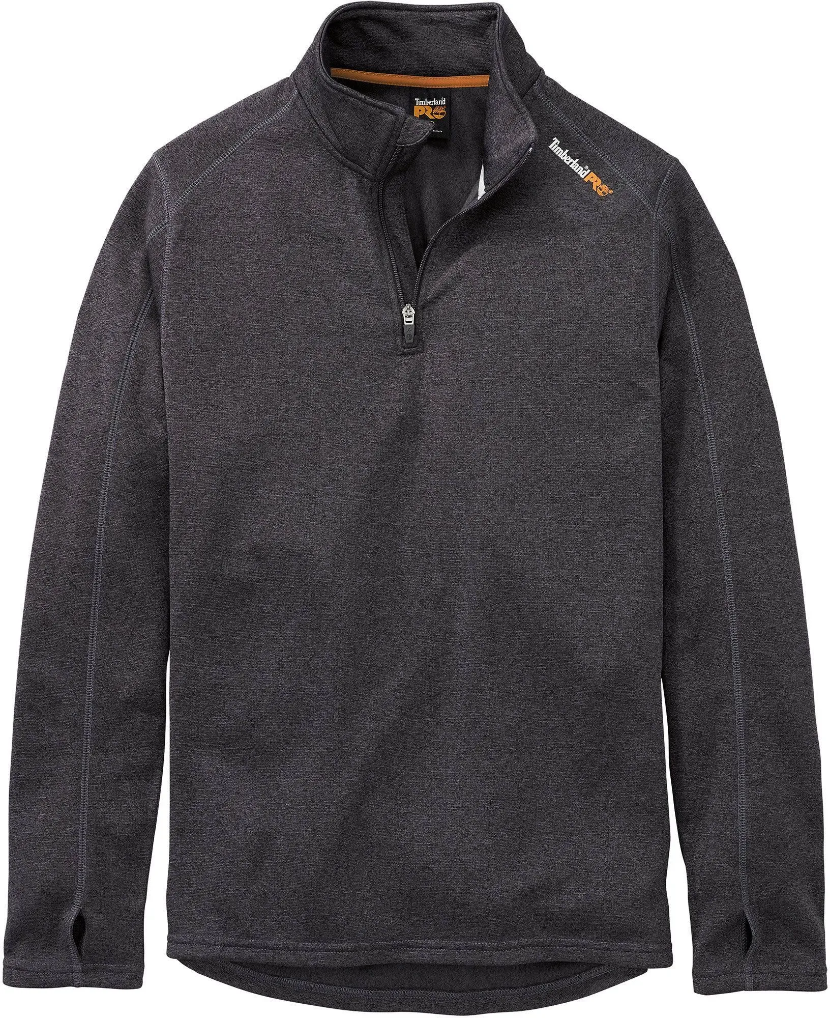 "Timberland Pro Shirts: Men's TB0A112J 015 Black Understory Fleece 1/4 Zip Long-Sleeve Shirt"