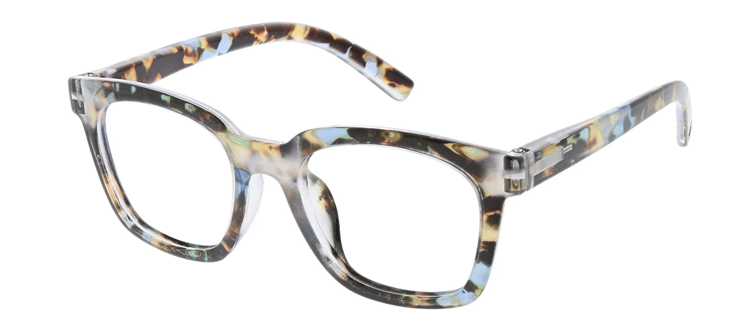 Peepers by PeeperSpecs Women's to The Max Square Blue Light Blocking Reading Glasses