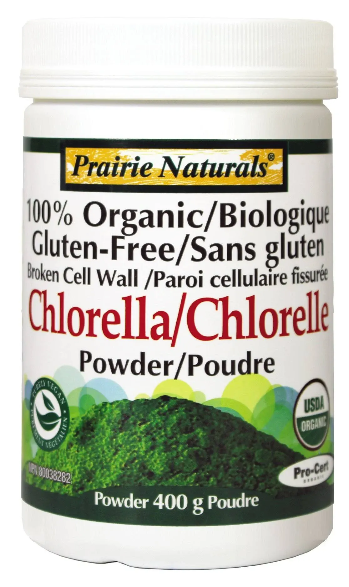 PRAIRIE NATURALS Organic Chlorella Powder (400 gr)