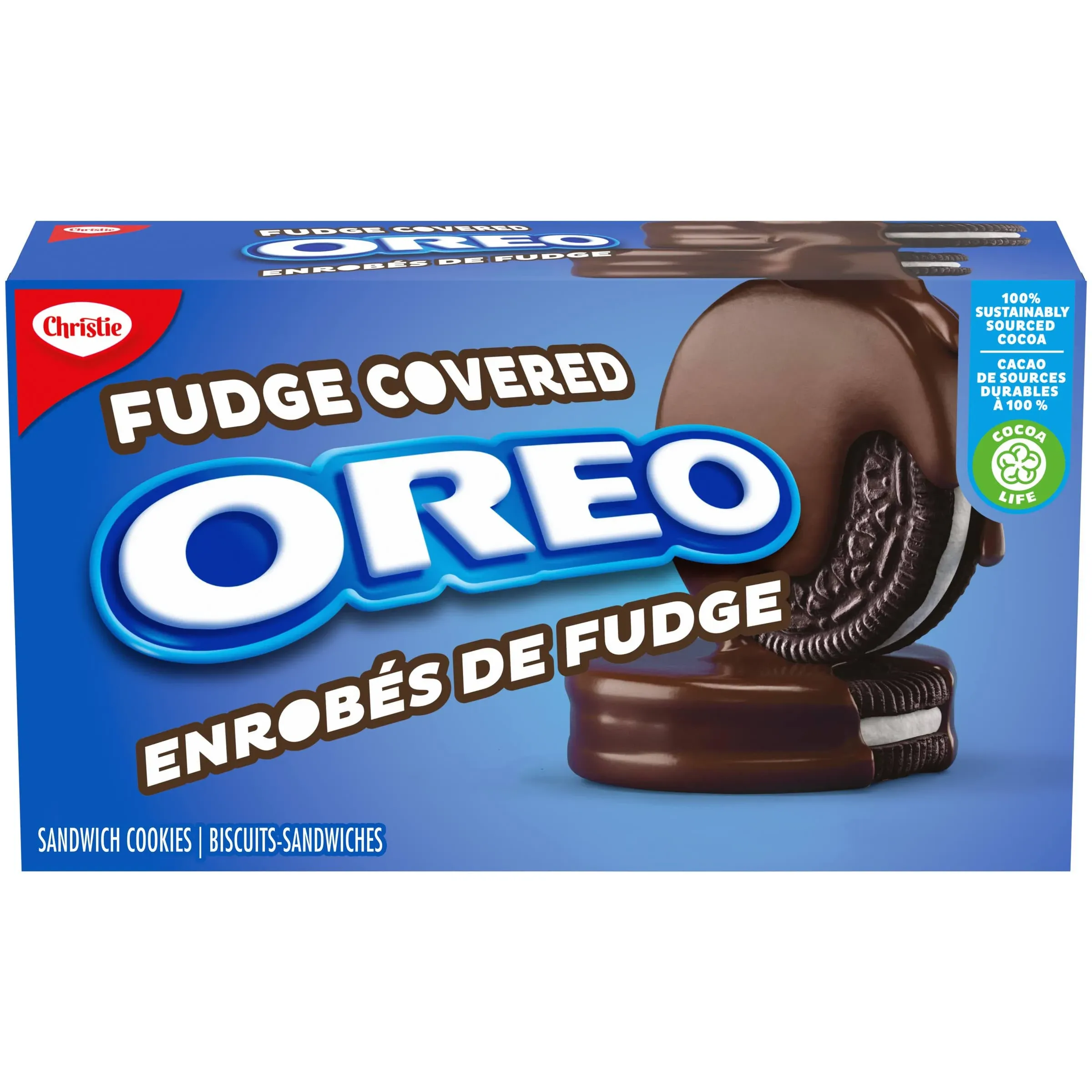 Christie Oreo Fudge Covered Cookies, 224g/7.9oz., (Imported from Canada)