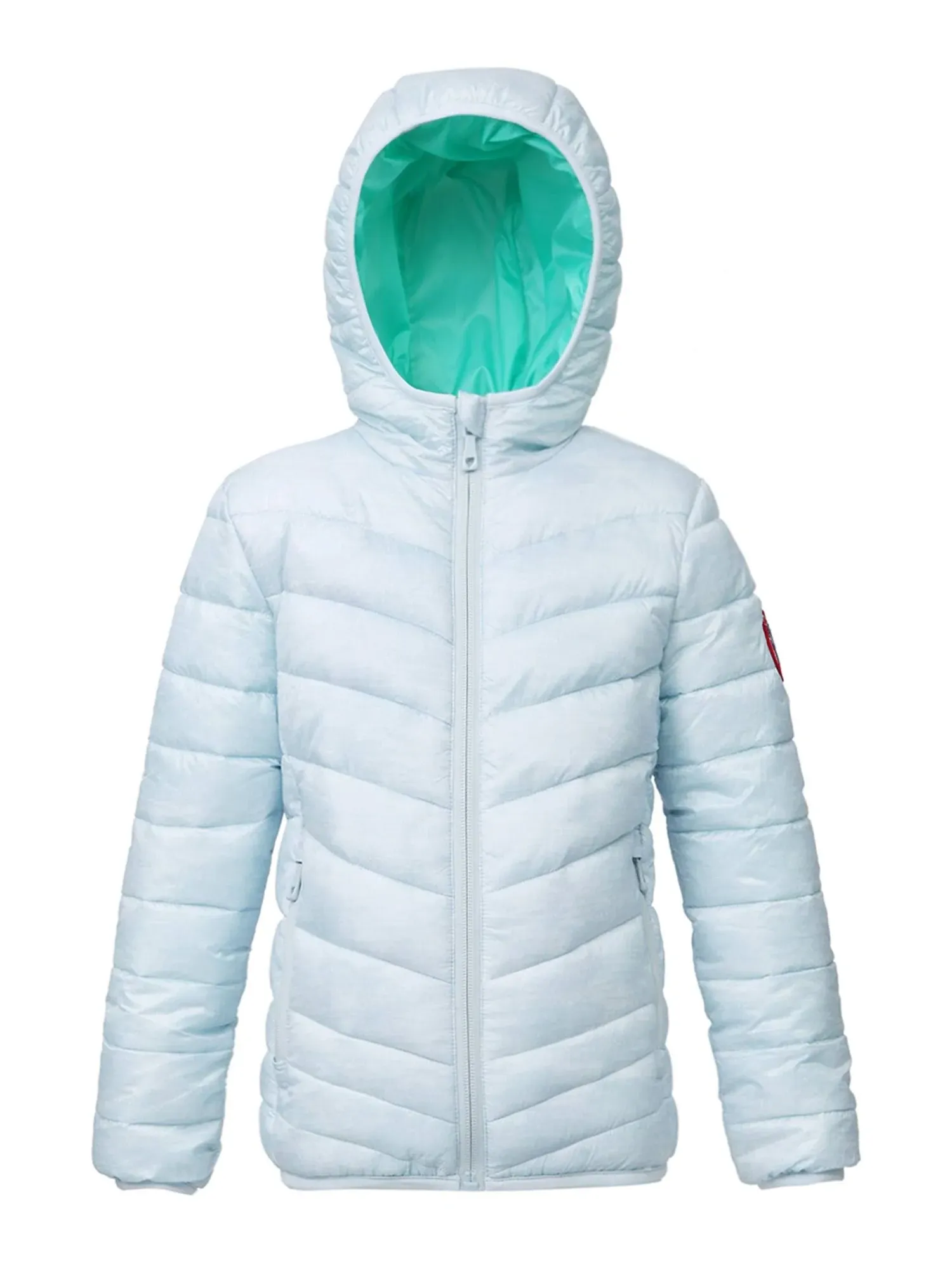 Rokka& Rolla Girls' Reversible Lightweight Puffer Jacket