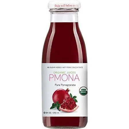 PMONA Organic Pure Pomegranate Juice Pack of 12