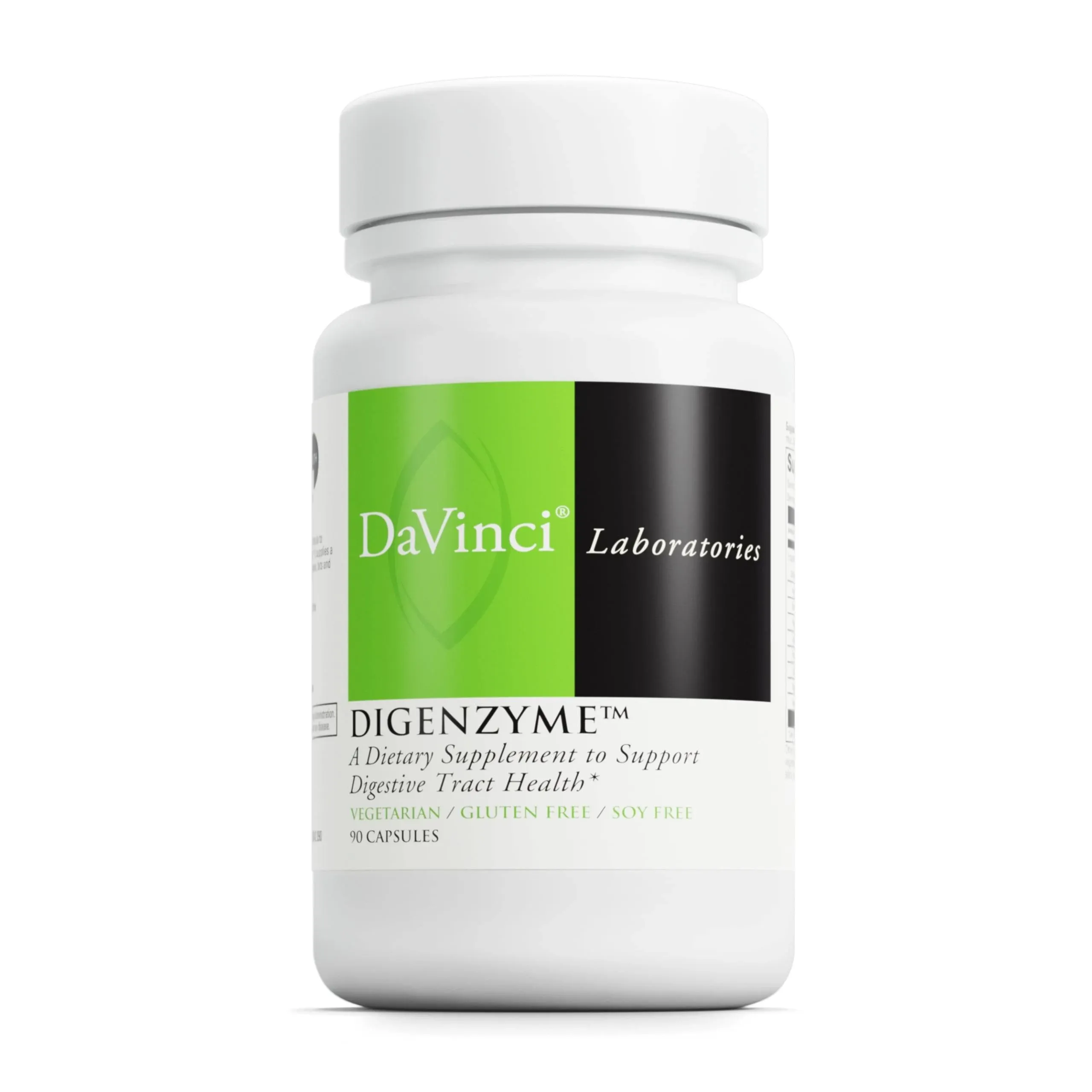 DAVINCI Laboratories - Digenzyme - A Dietary Supplement to Support Digestive Tract Health - Gluten-Free, Soy-Free - 90 Vegetarian Capsules