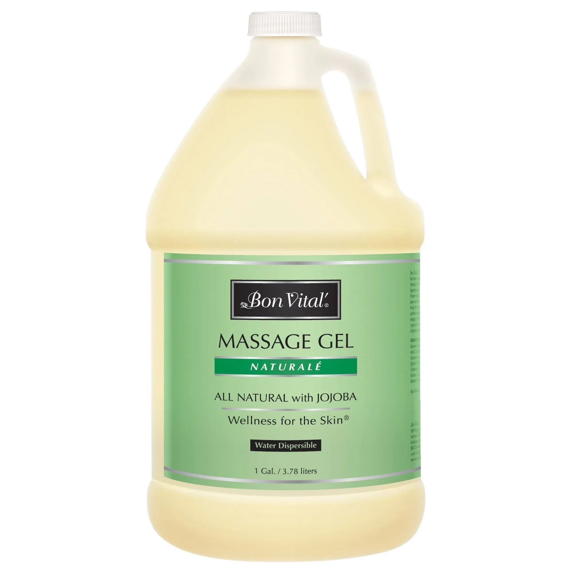 Bon Vital' Naturale Massage Gel Made with Natural Ingredients for Earth-Friendly & Relaxing Massage Hypoallergenic Massage Gel for Sensitive Skin