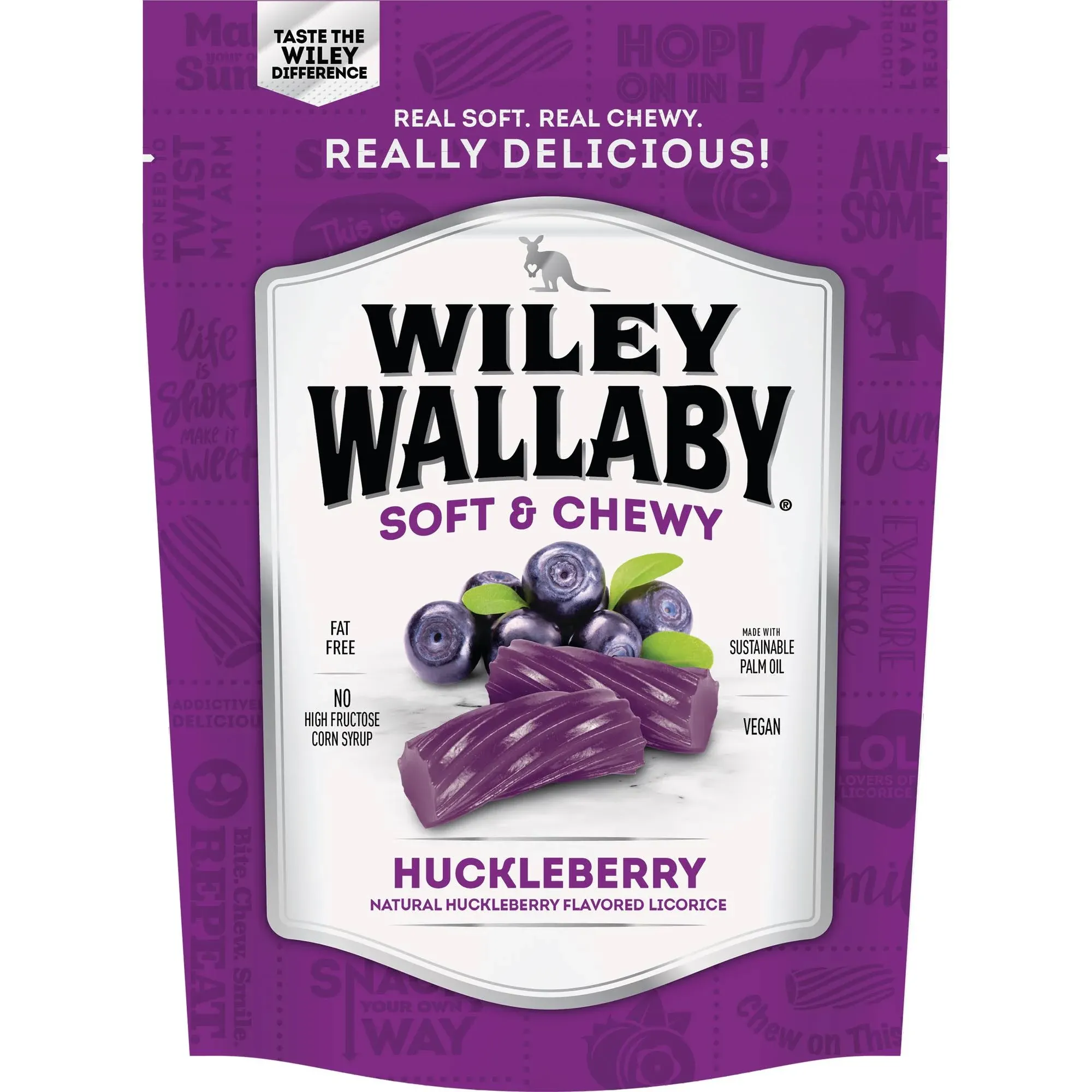 Wiley Wallaby Huckleberry Licorice - 10 oz