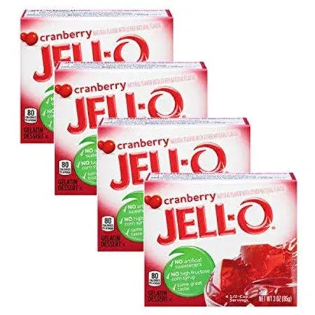 Jell-O Cranberry Gelatin Dessert