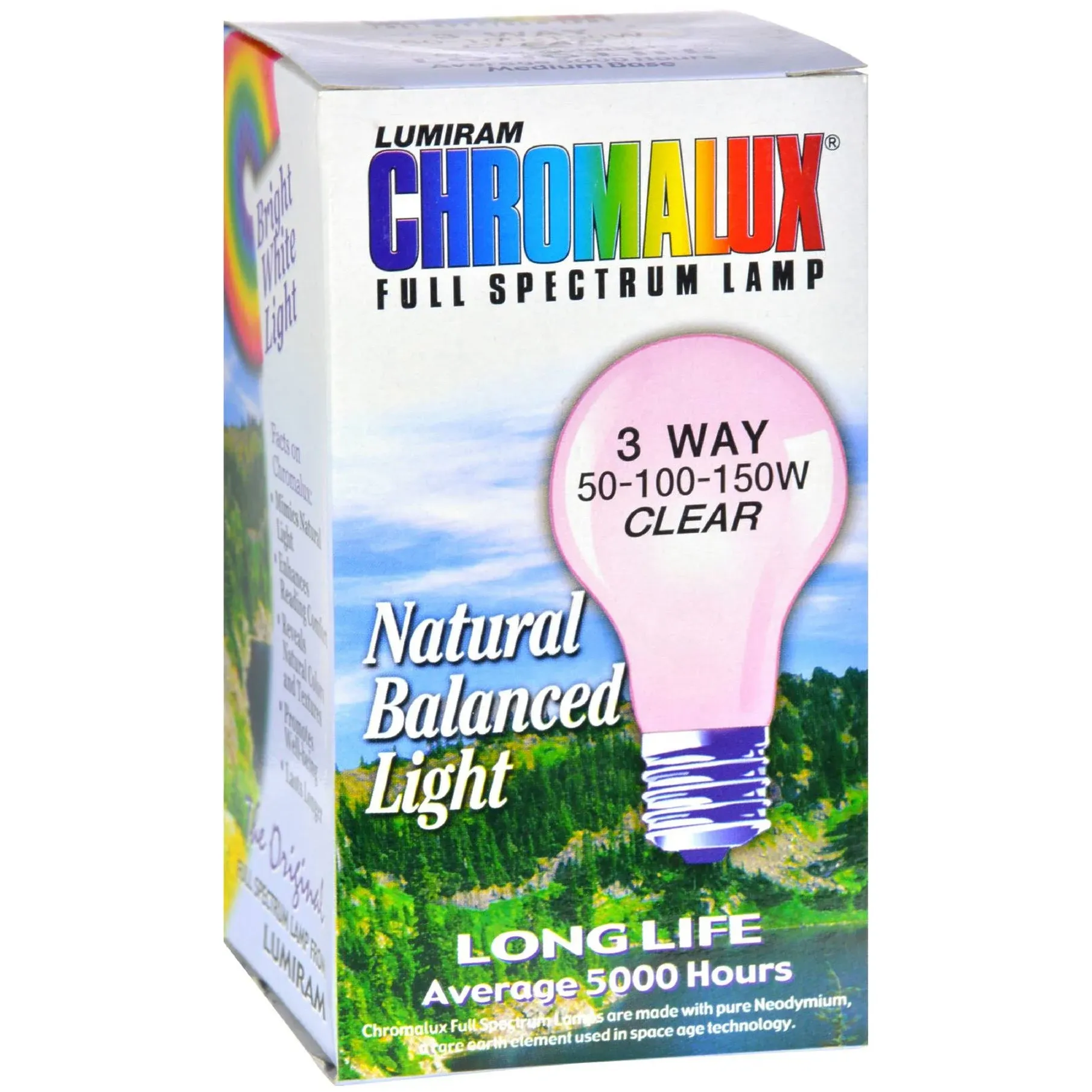 Standard Clear 3 Way Light Bulb - 1 Bulb - Chromalux