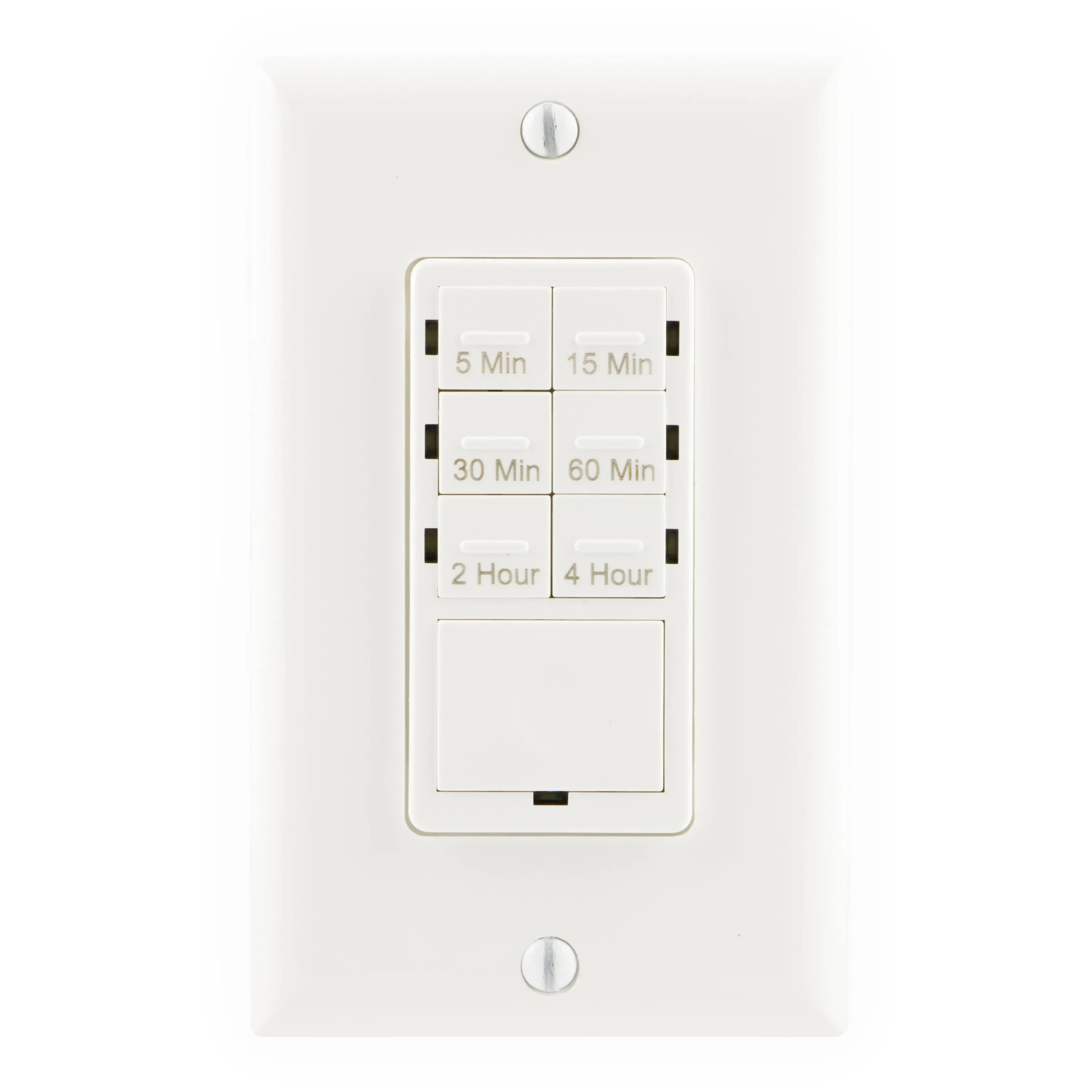 GE In-Wall Digital Countdown Timer, Push Button, 4hr, No Neutral Wire (CFL)