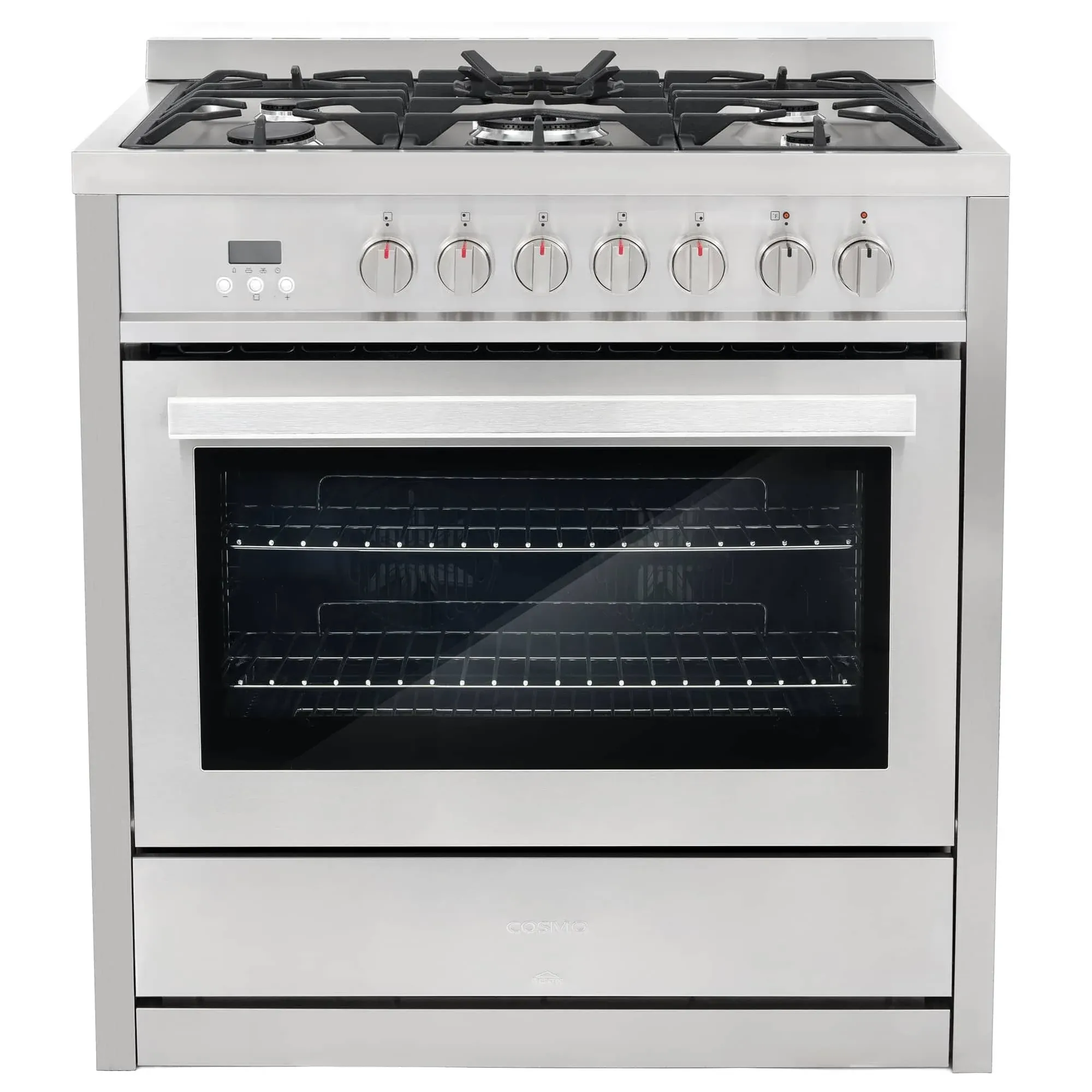 Commercial-Sty<wbr/>le 36 in. 3.8 cu. ft. Single Oven Dual Fuel Range with 8 Function