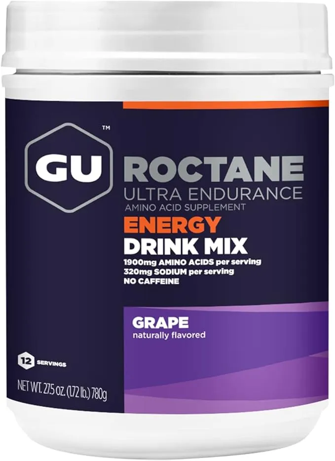 GU Energy Roctane Ultra Endurance Energy Drink Mix, 1.72-Pound Canister, GrapeGU Energy Roctane Ultra Endurance Energy Drink Mix,…