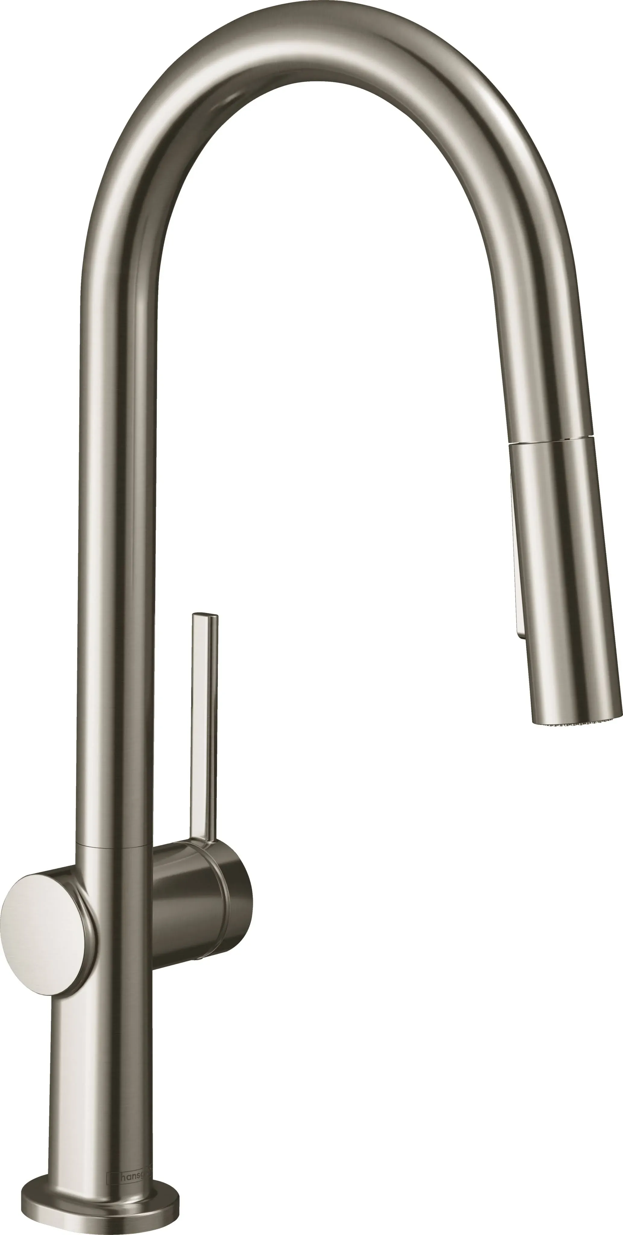 Hansgrohe 72846801 Talis N 2-Spray Pull-Down Kitchen Faucet in Steel Optic