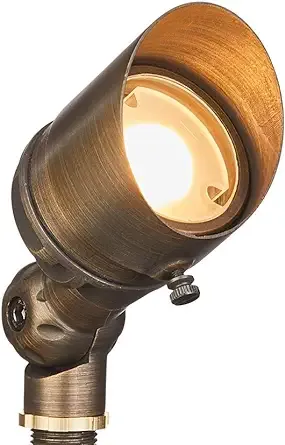 VOLT G4 Infiniti 12V Cast Brass (Bronze) LED Outdoor Spotlight 350 Lumens 2700K Warm White for Low Voltage Landscape Lighting