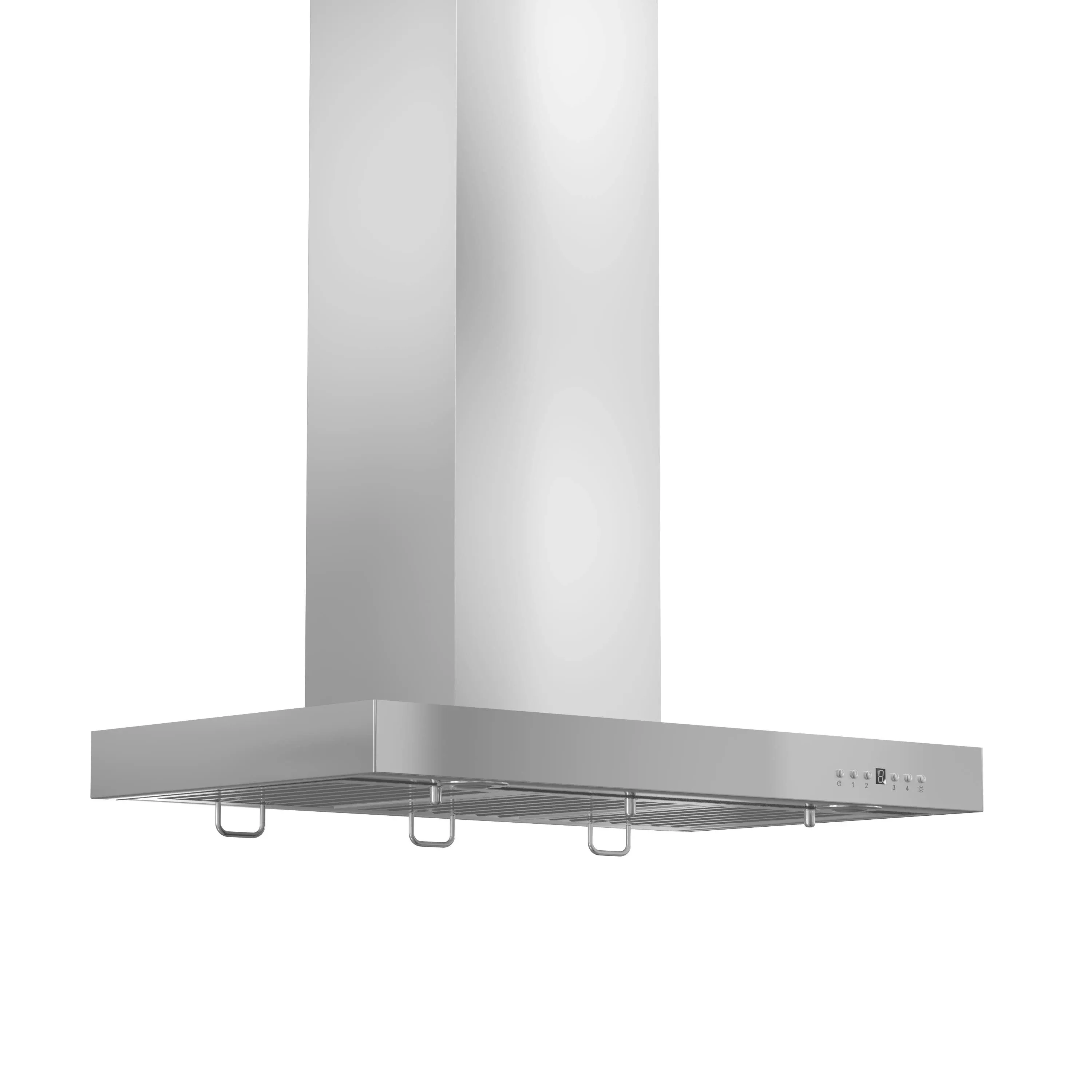 ZLINE 30" Convertible Wall Mount Range Hood in Stainless Steel with Crown Molding KECRN-30